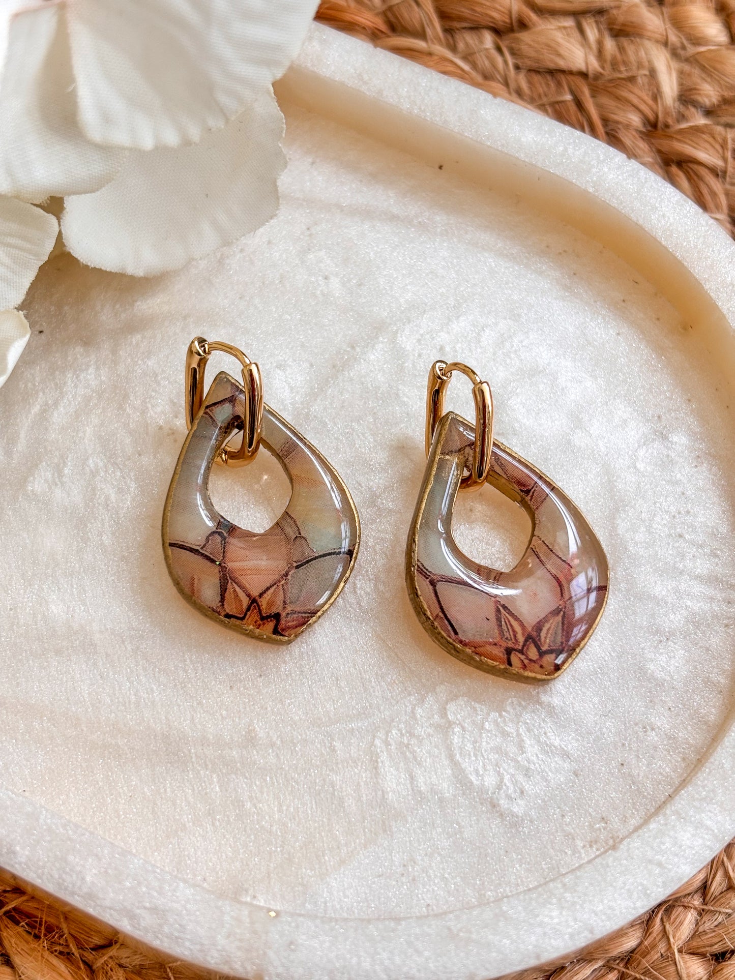 Mini Stained Glass Huggies