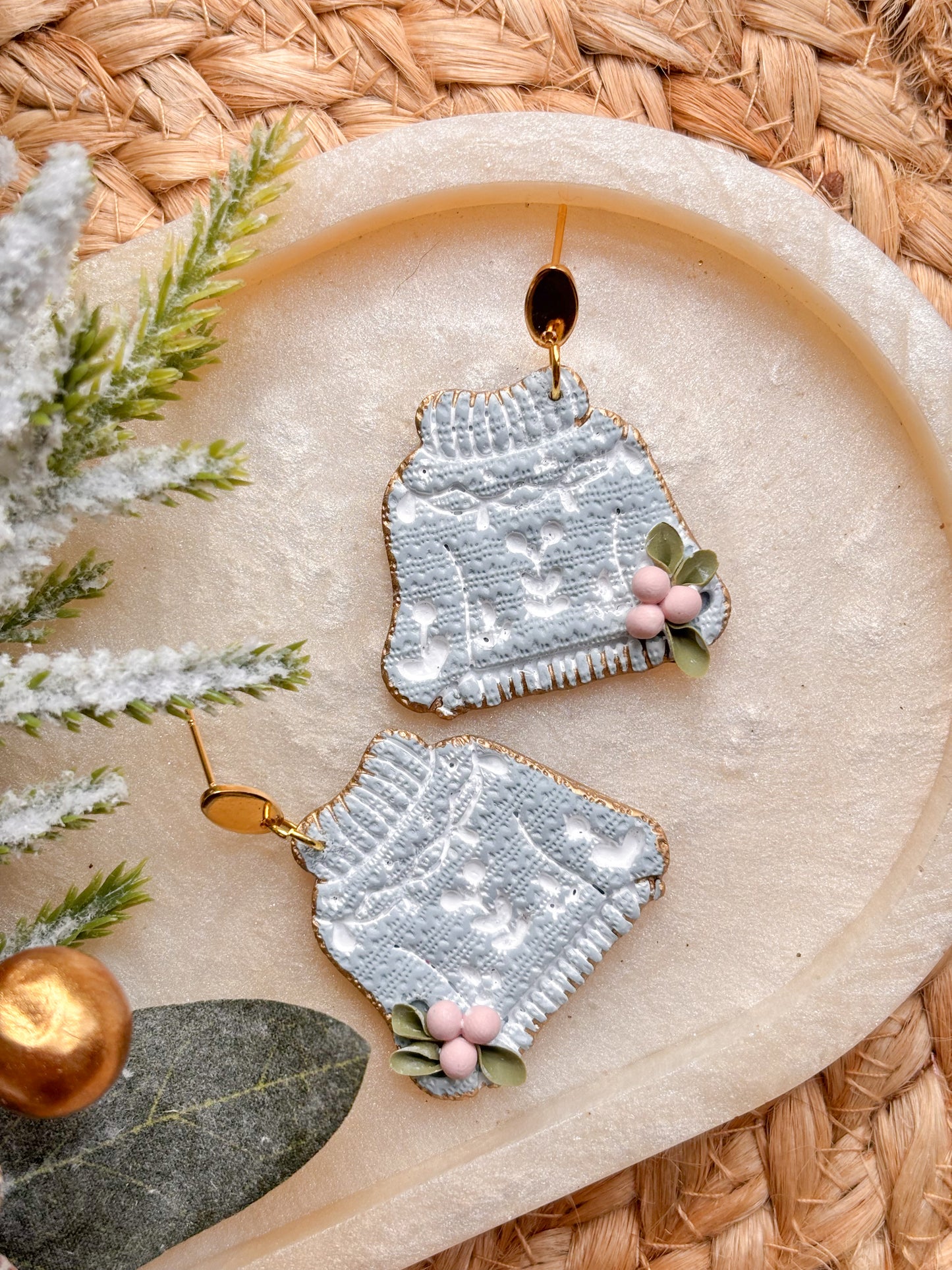 Festive Woolly Sweater Earrings