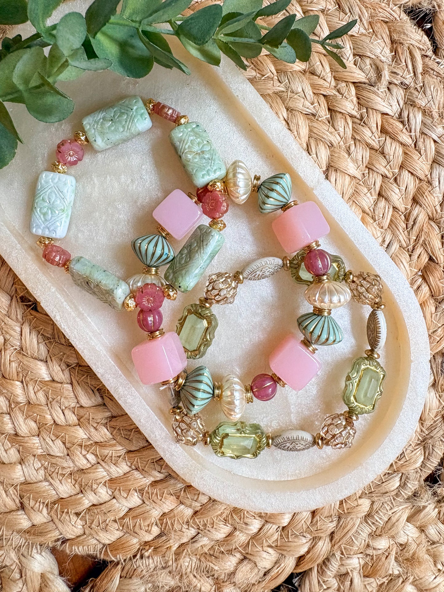 Chunky beaded bracelets