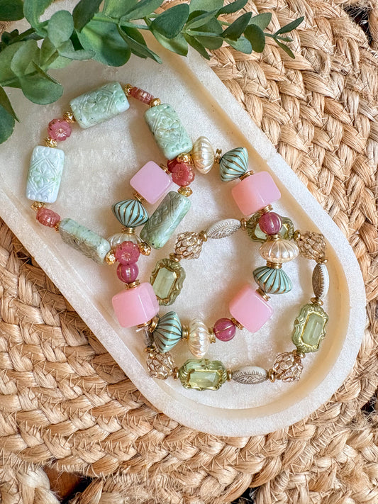 Chunky beaded bracelets