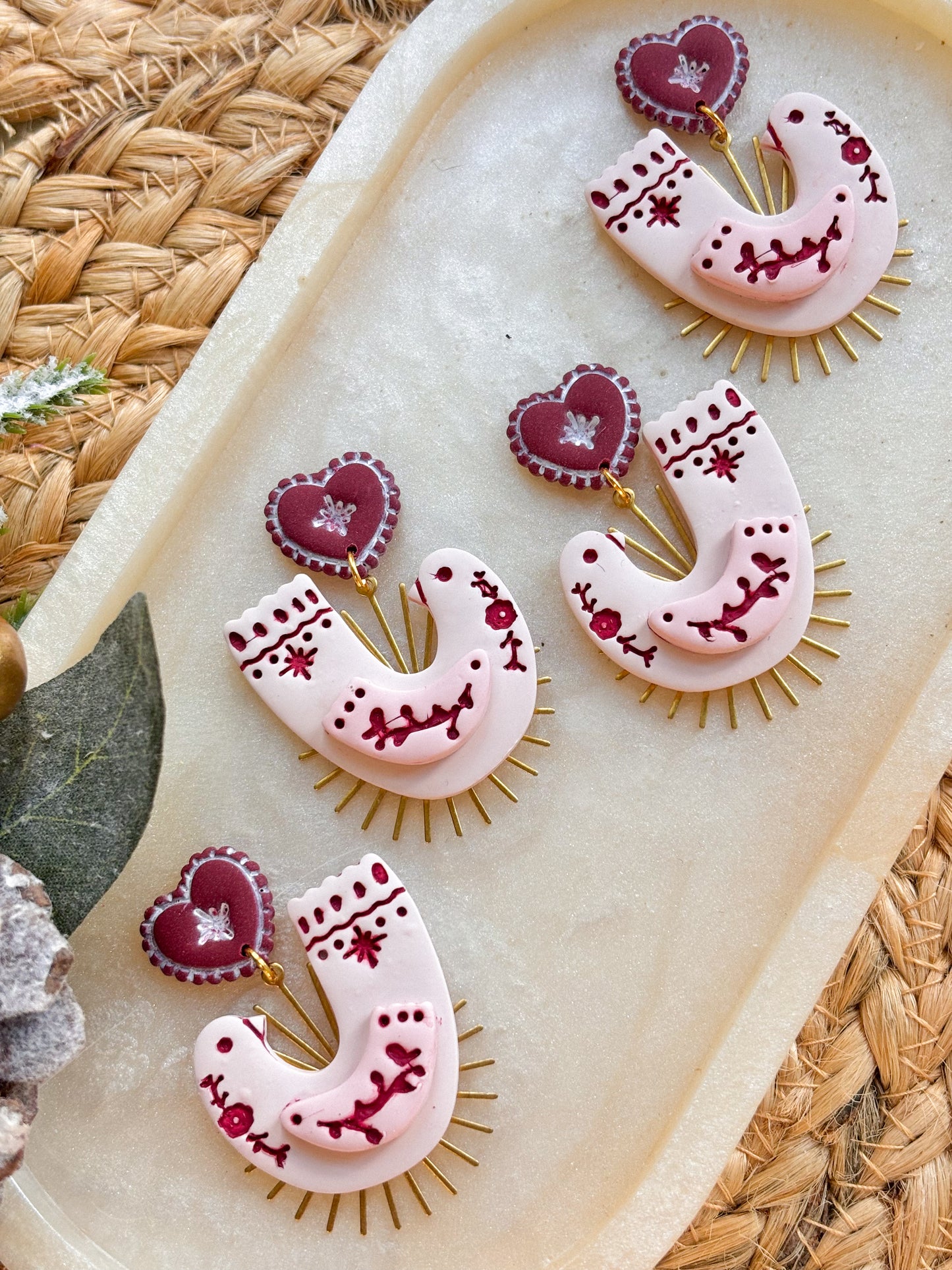 Scandi Style Christmas Bird Dangles