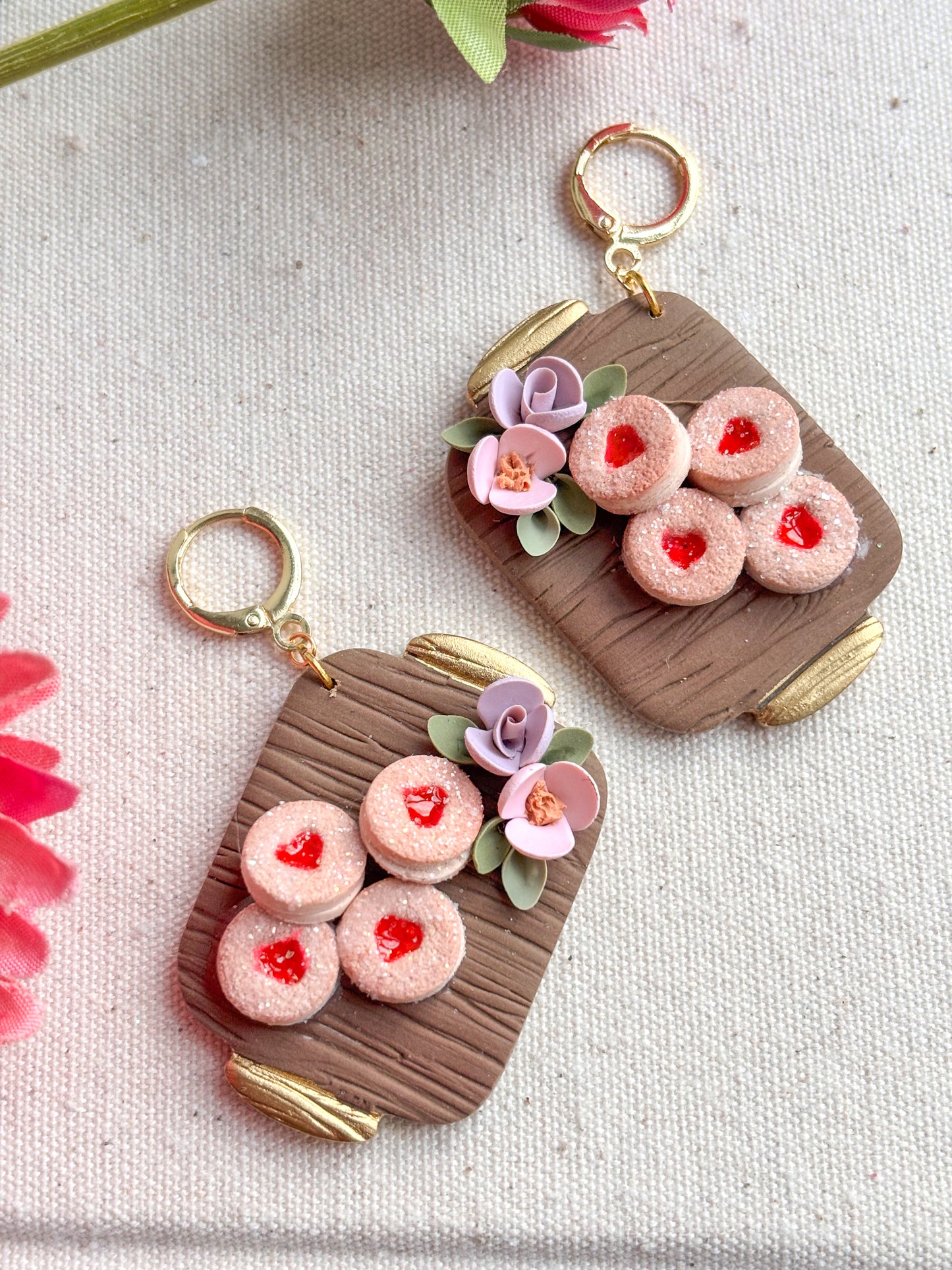Tray of Biscuit Earrings