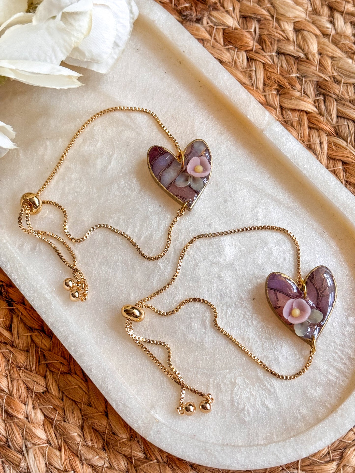 Stained Glass Effect Heart Bracelet