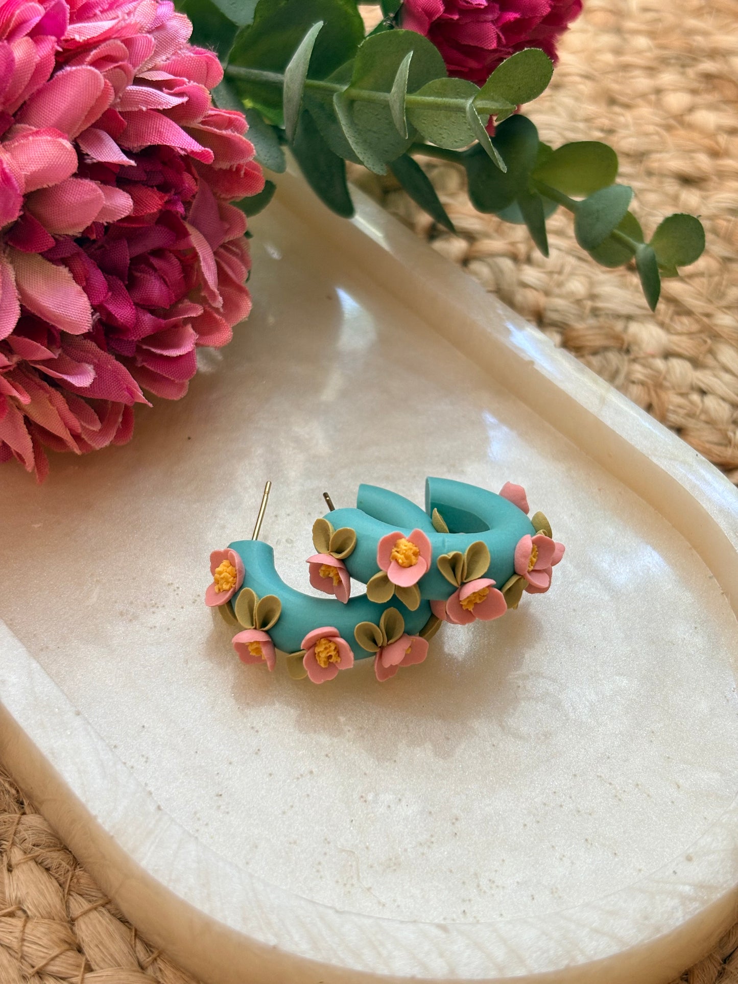 Summer Floral Hoops