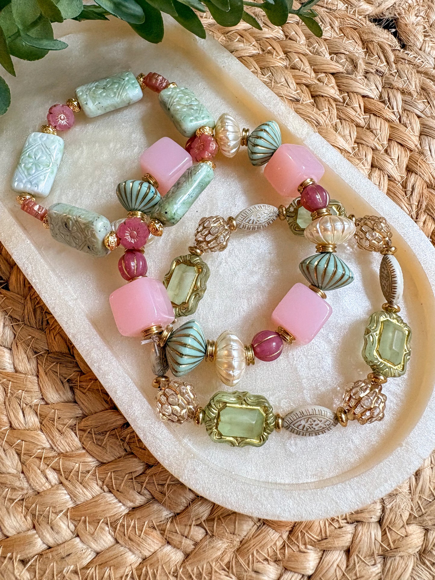 Chunky beaded bracelets