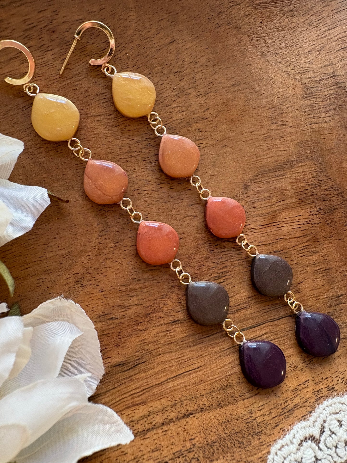 Autumn metallic drops
