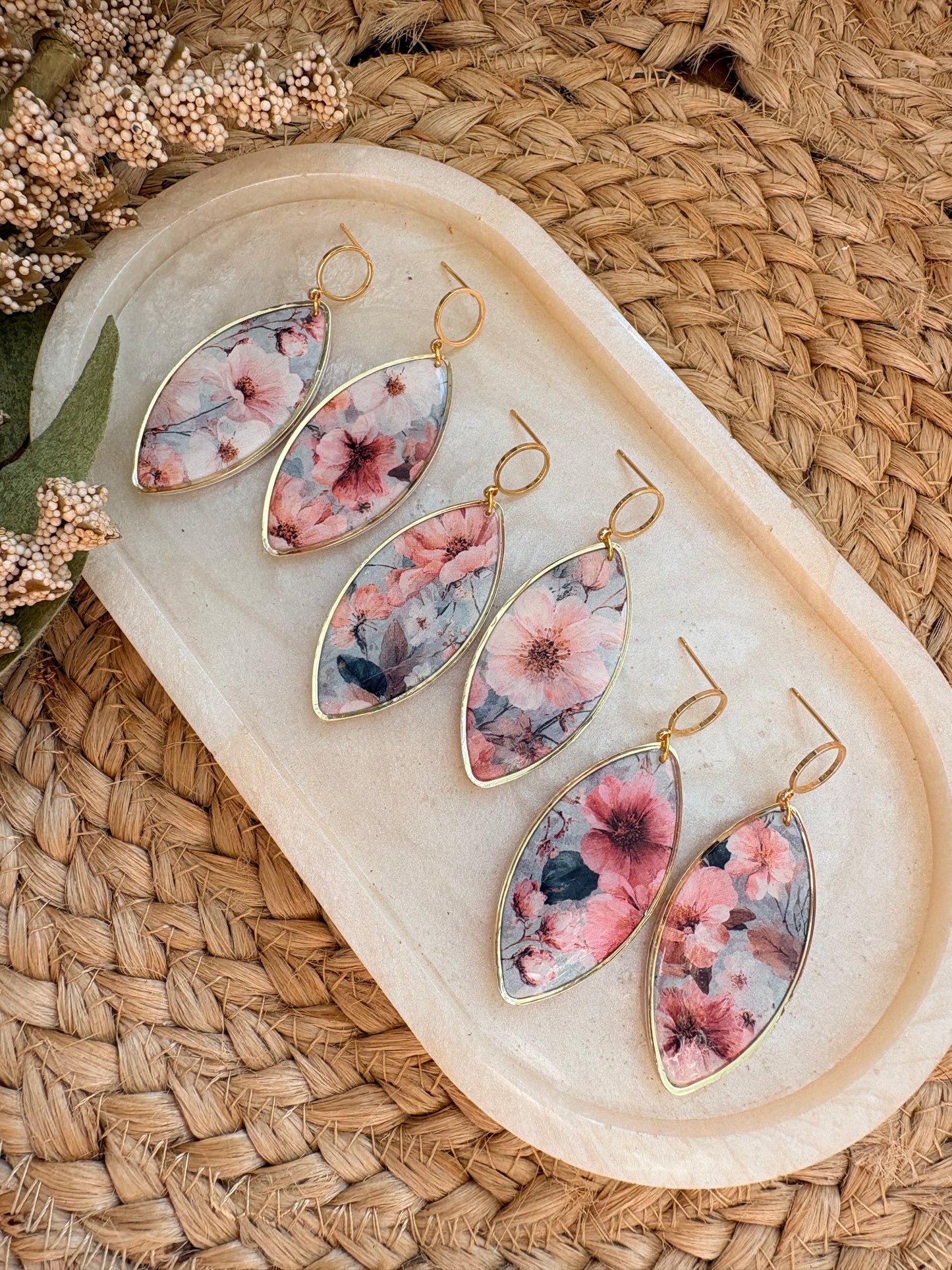 Boho Floral  Dangles
