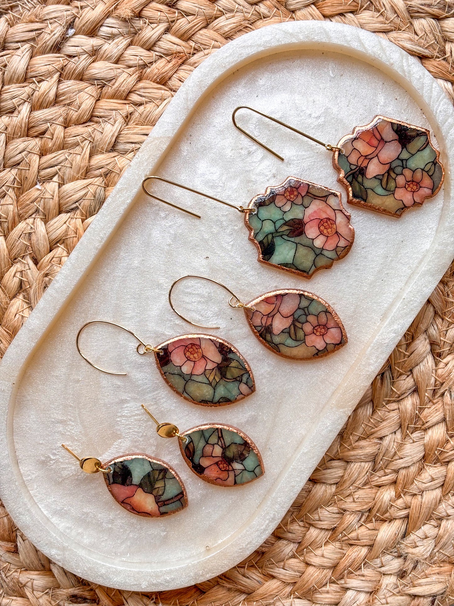 Stained Glass Effect Dangles (Mini print)