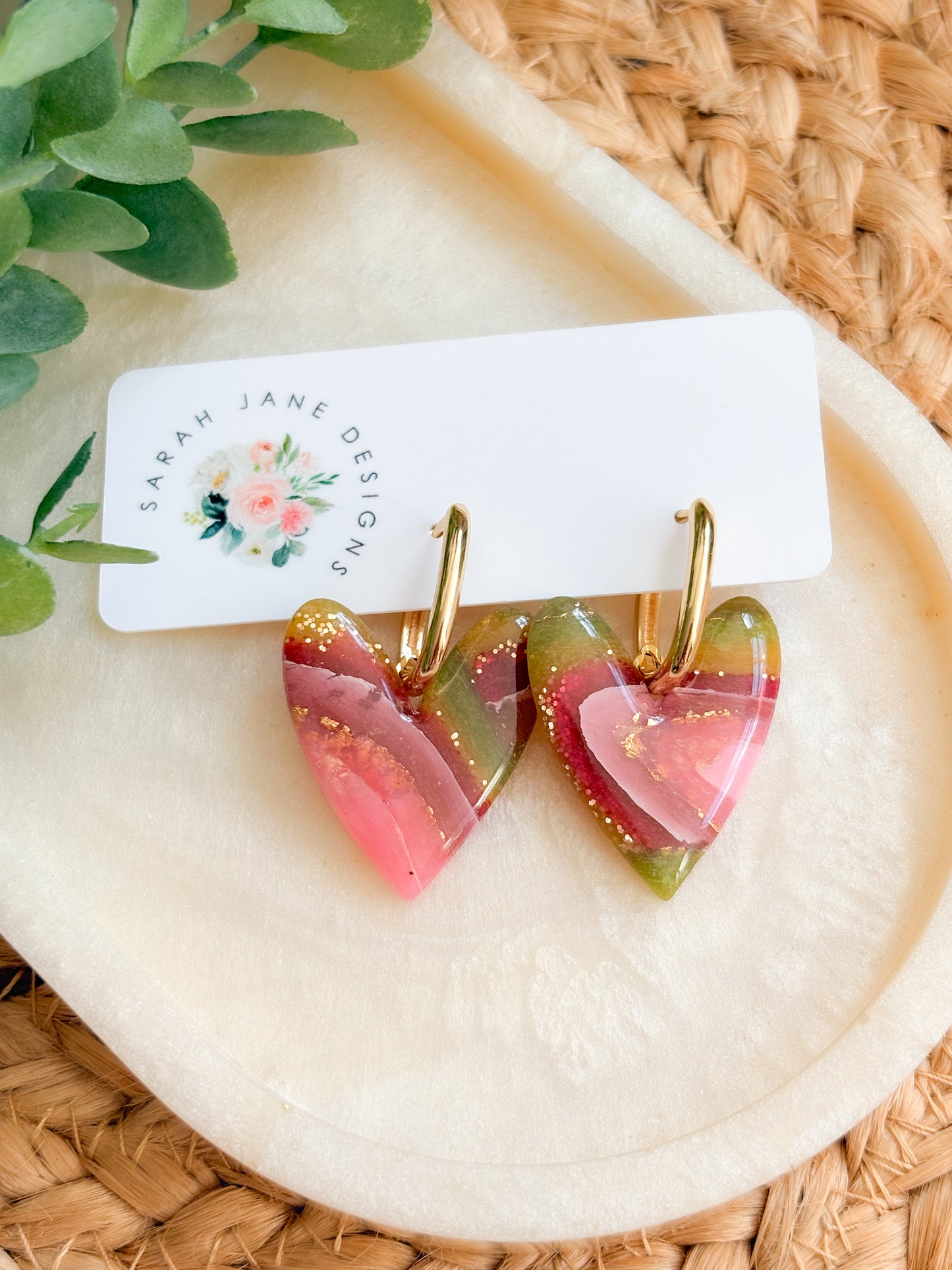 Marble Heart Huggies