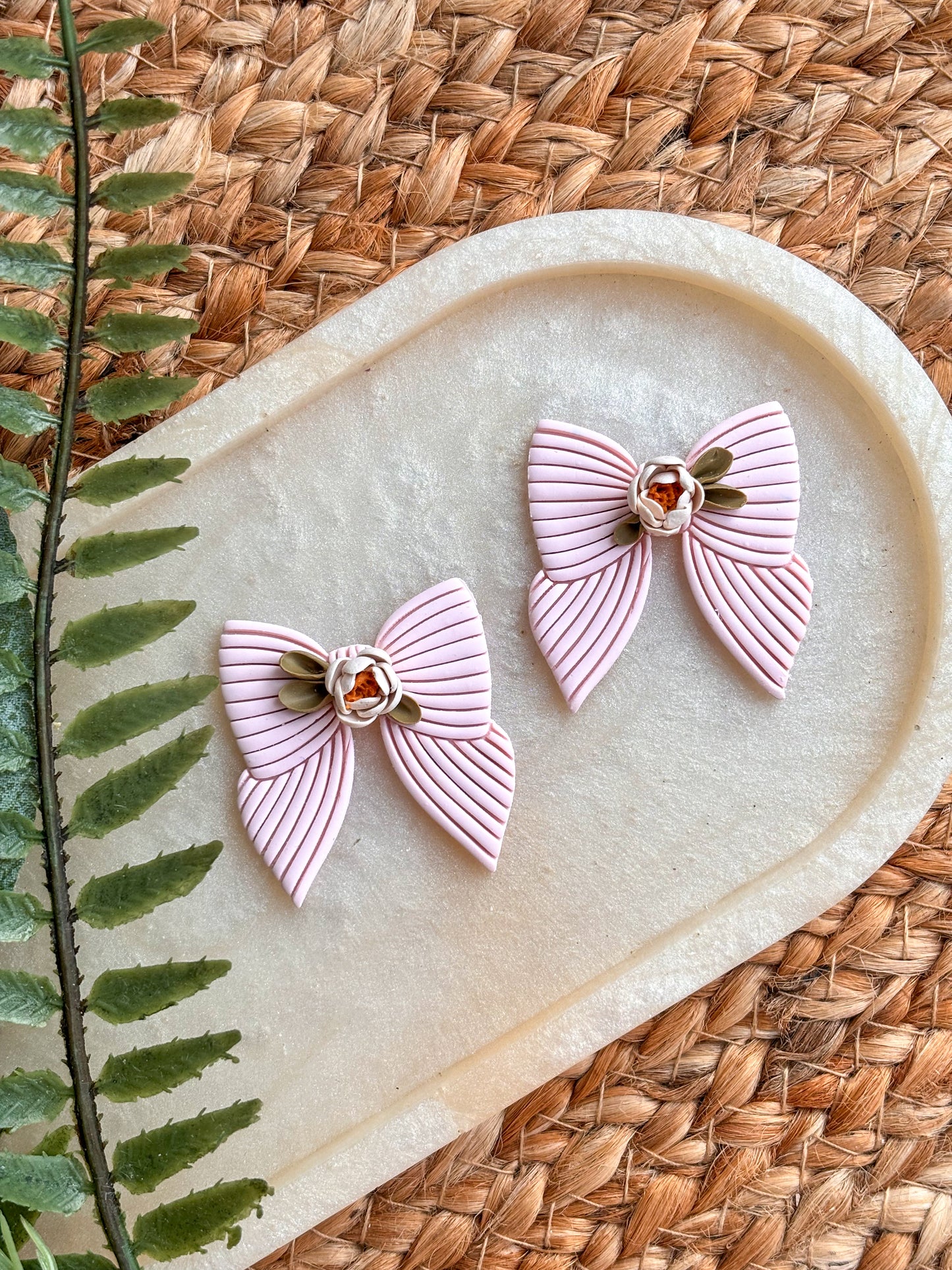 Large Candy Bow Studs