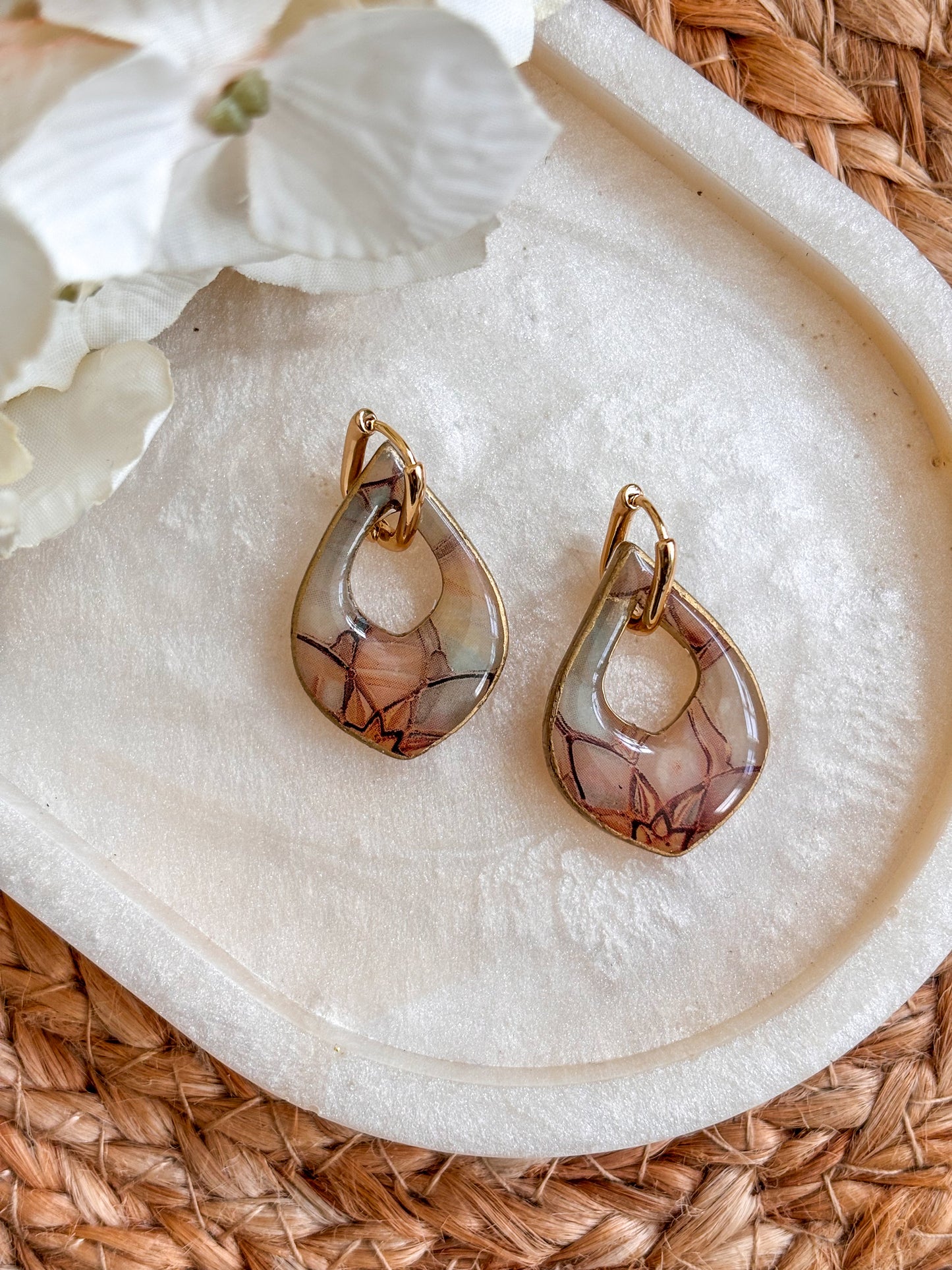 Mini Stained Glass Huggies