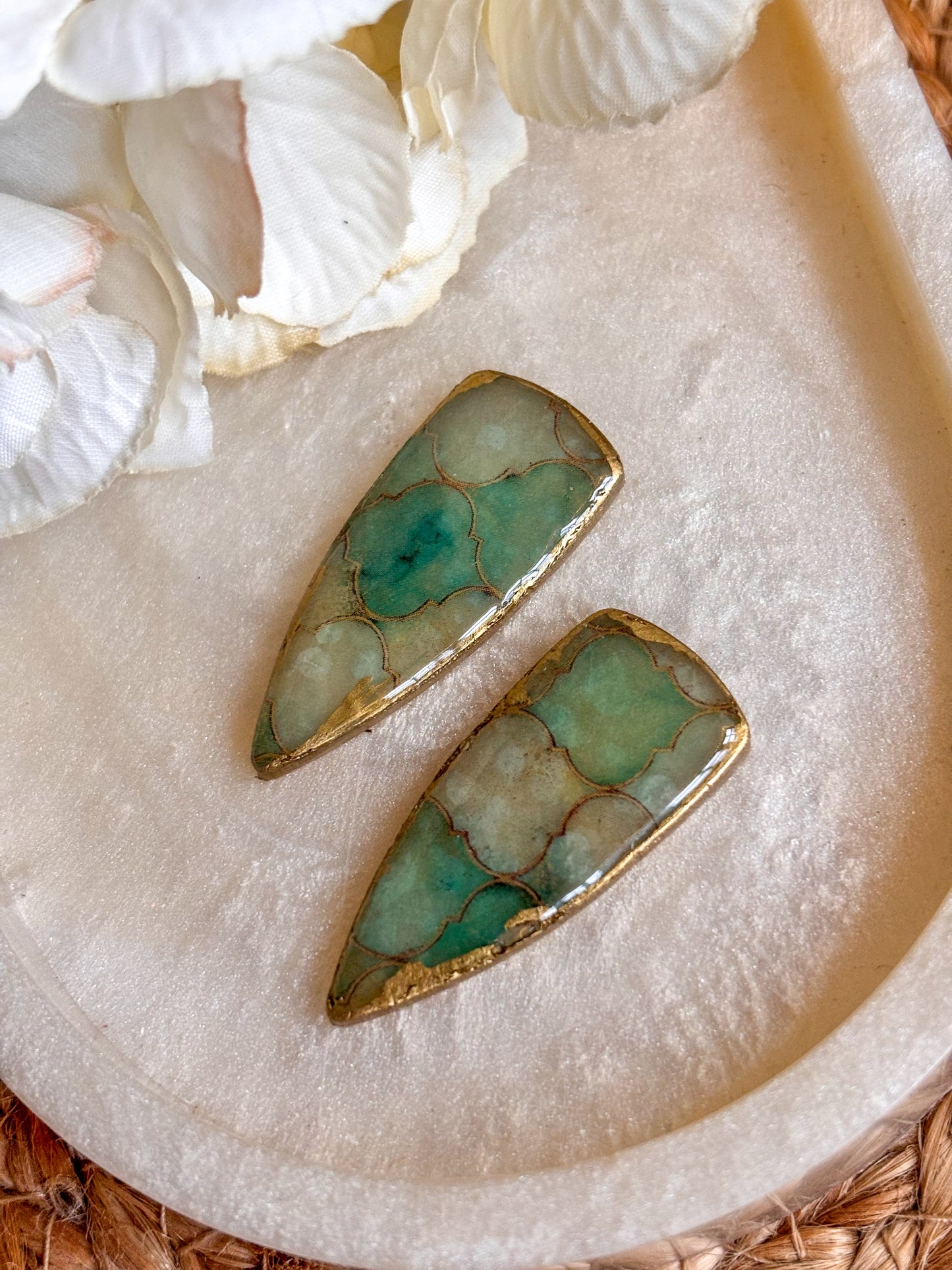 Stained Glass Effect Dagger Studs