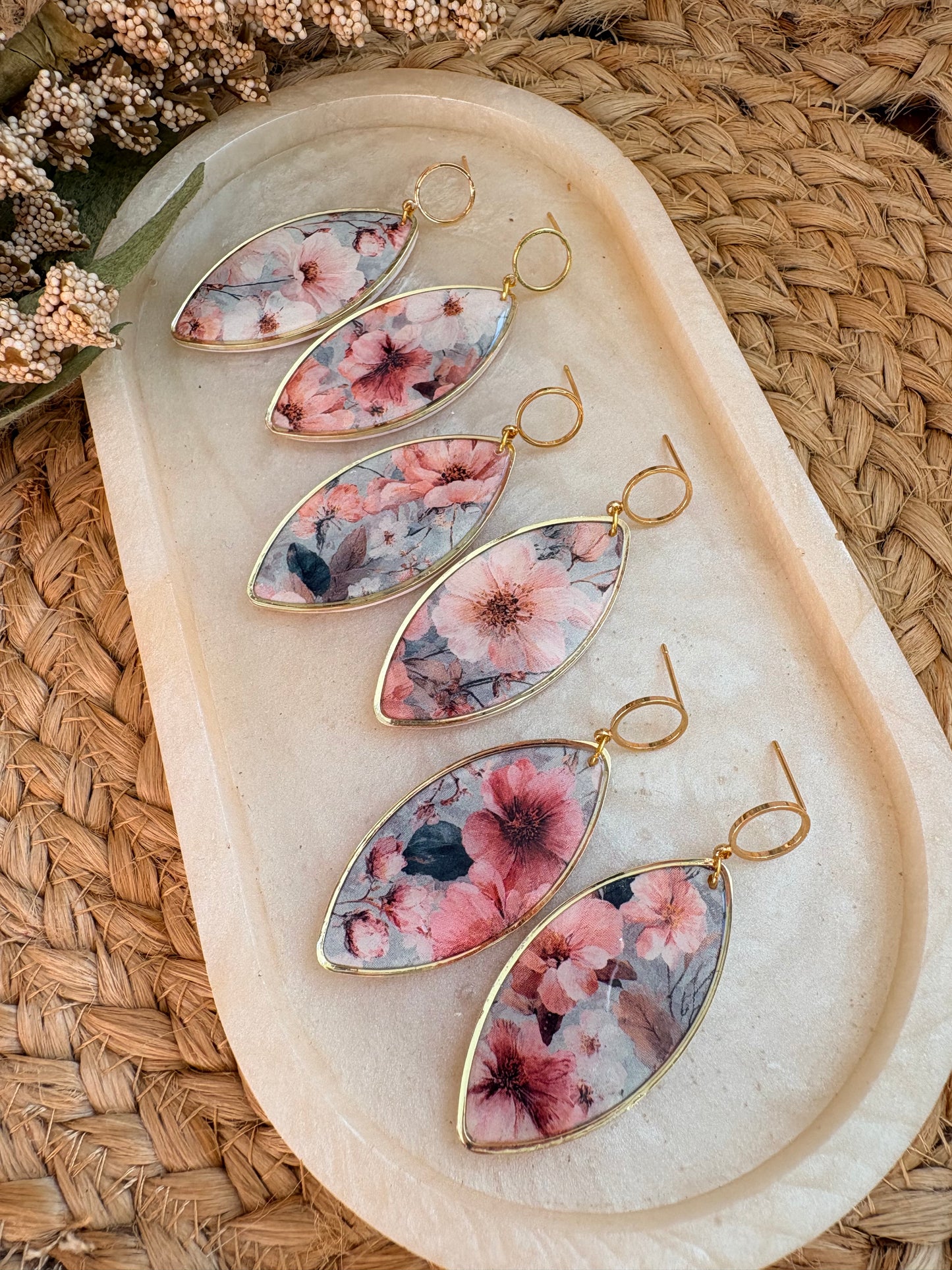 Boho Floral  Dangles