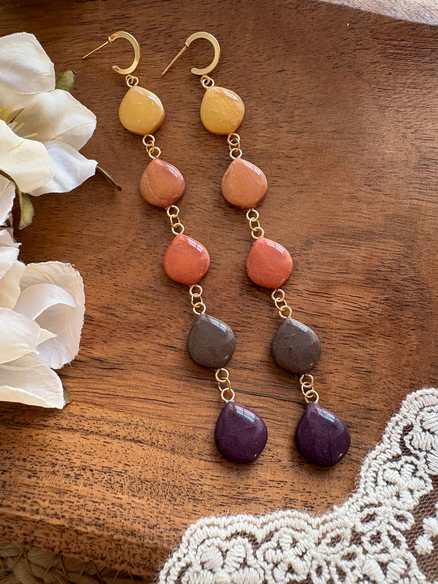 Autumn metallic drops