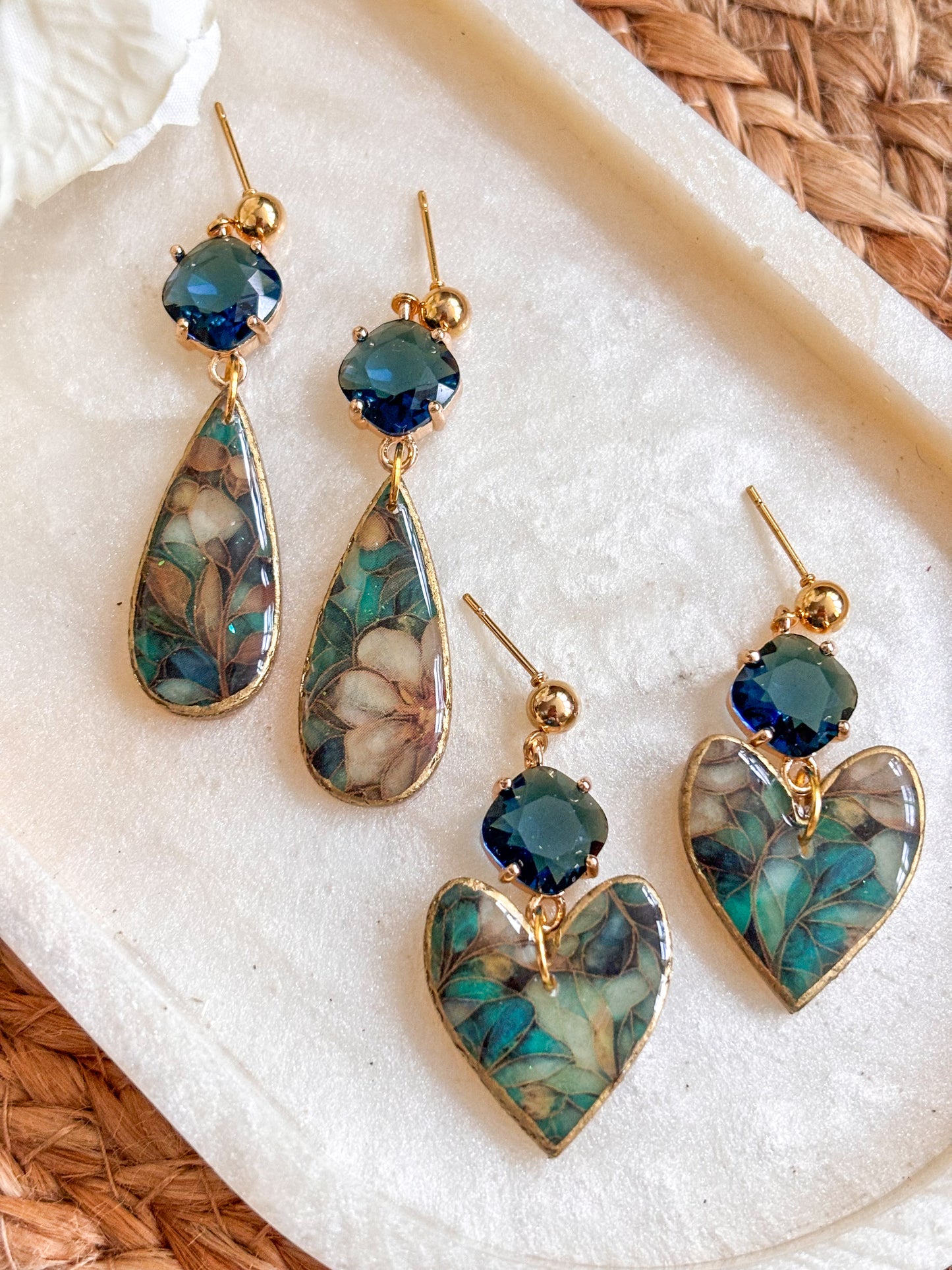 Sapphire Stained Glass Drops