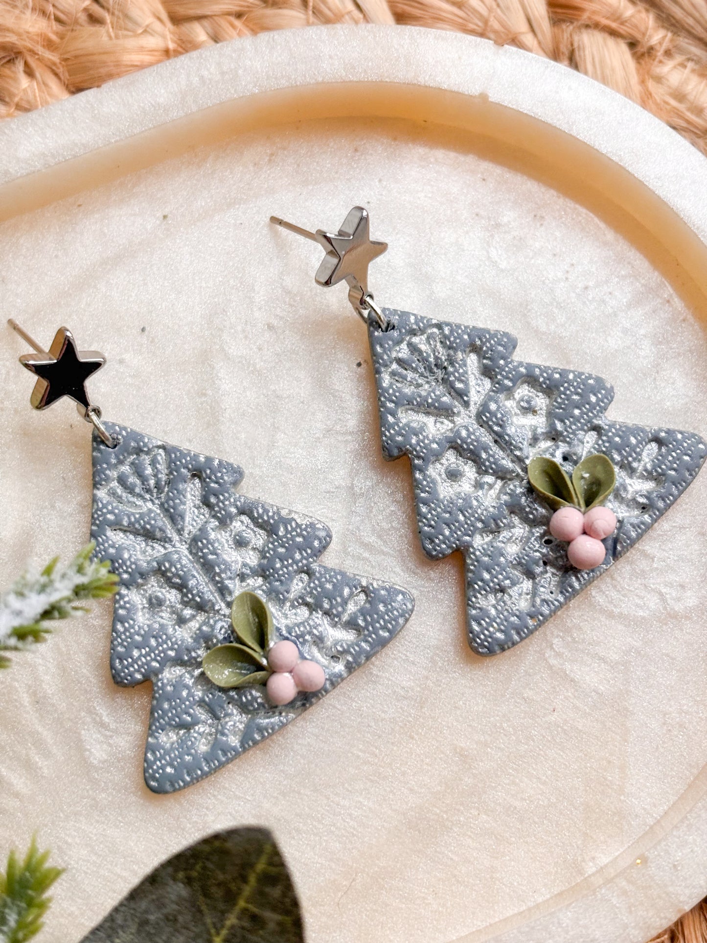 Scandi Style Blue and Silver Christmas Trees