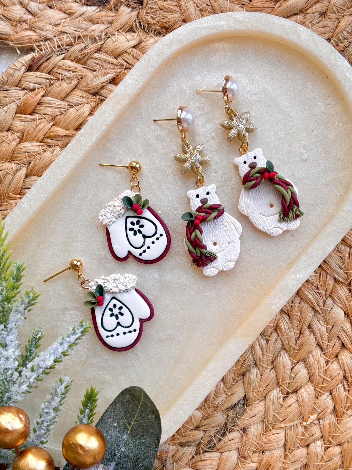 Christmas Bear Dangles