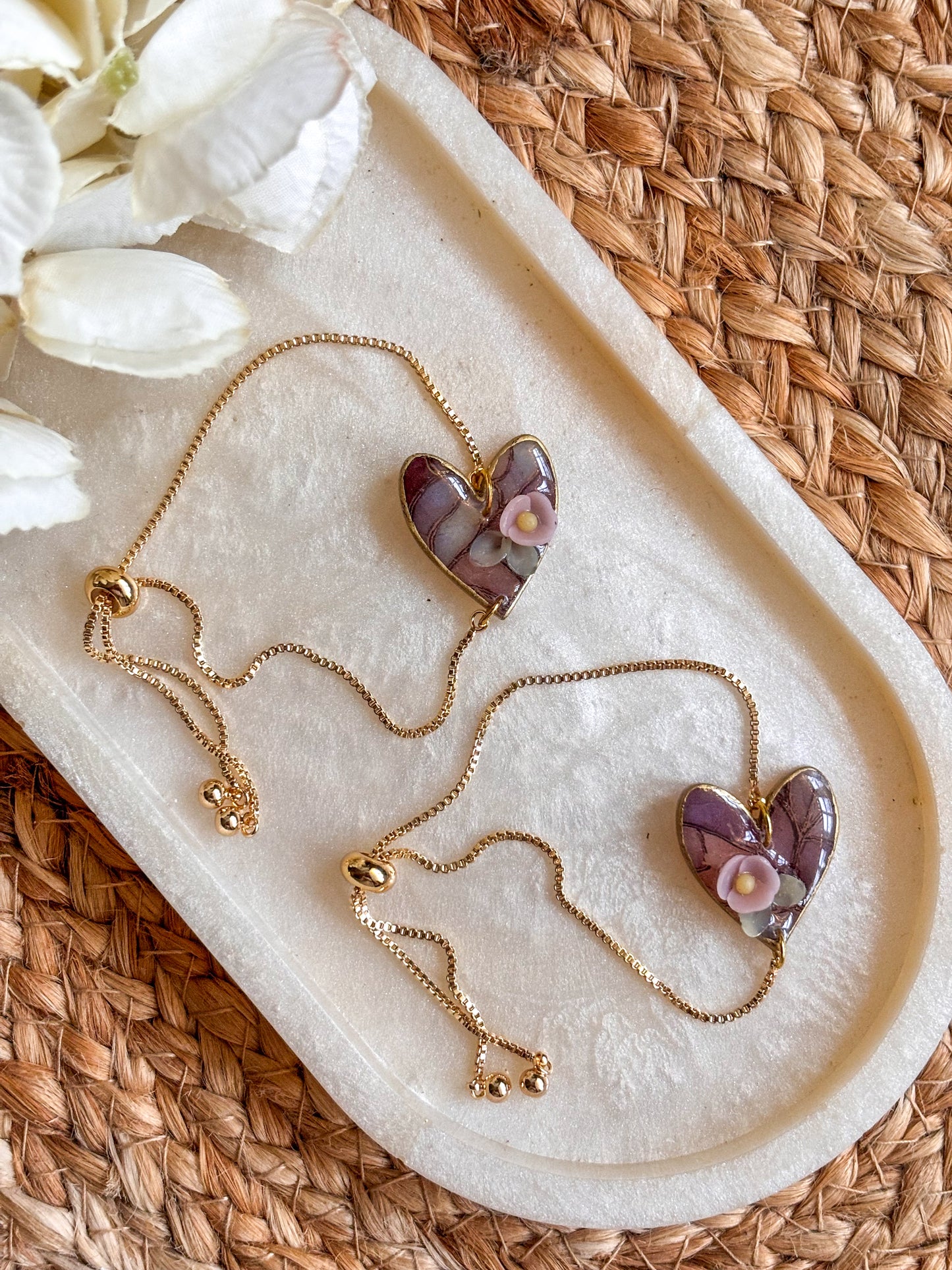 Stained Glass Effect Heart Bracelet