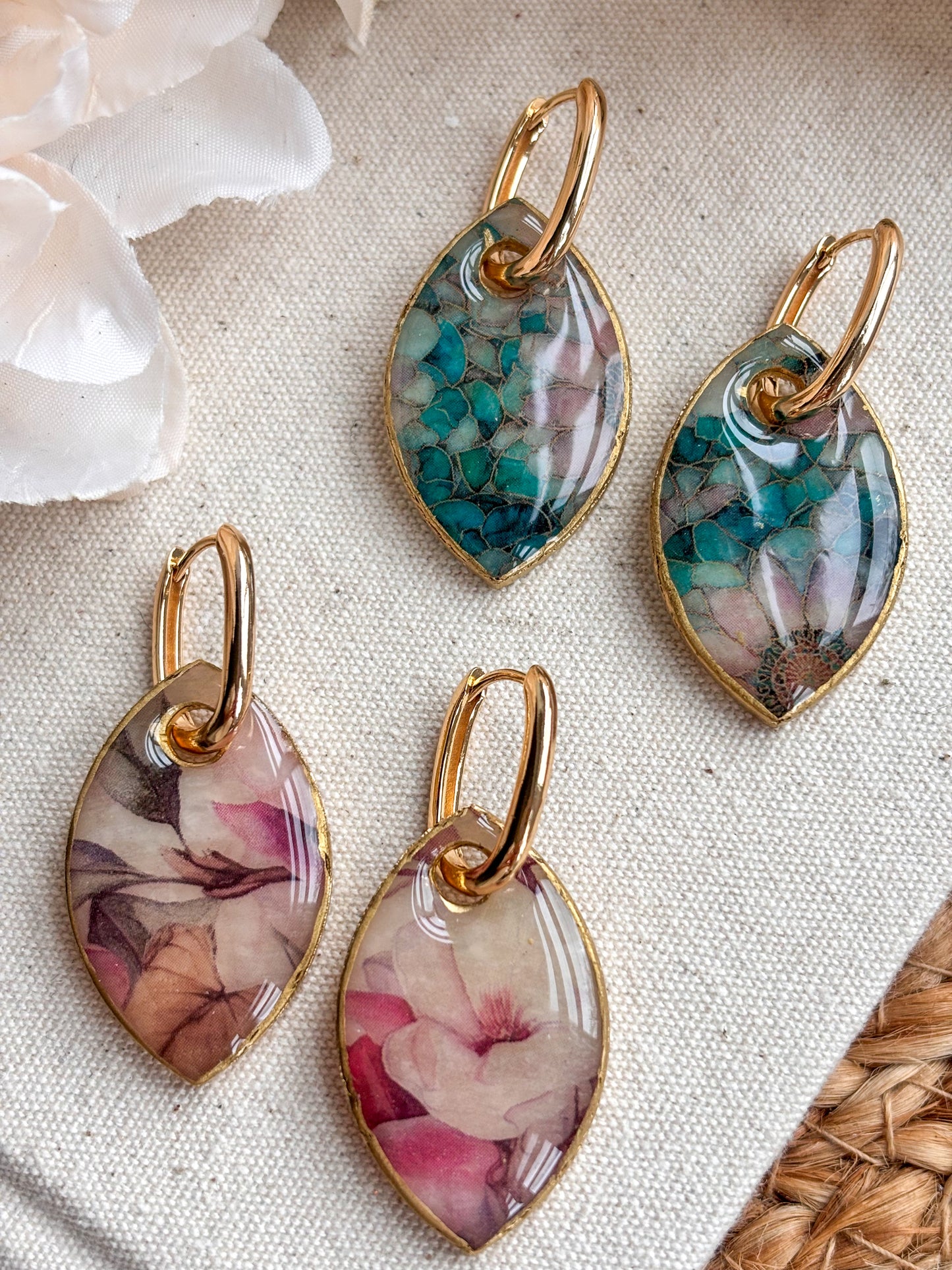 Shield Style Charms & Huggies