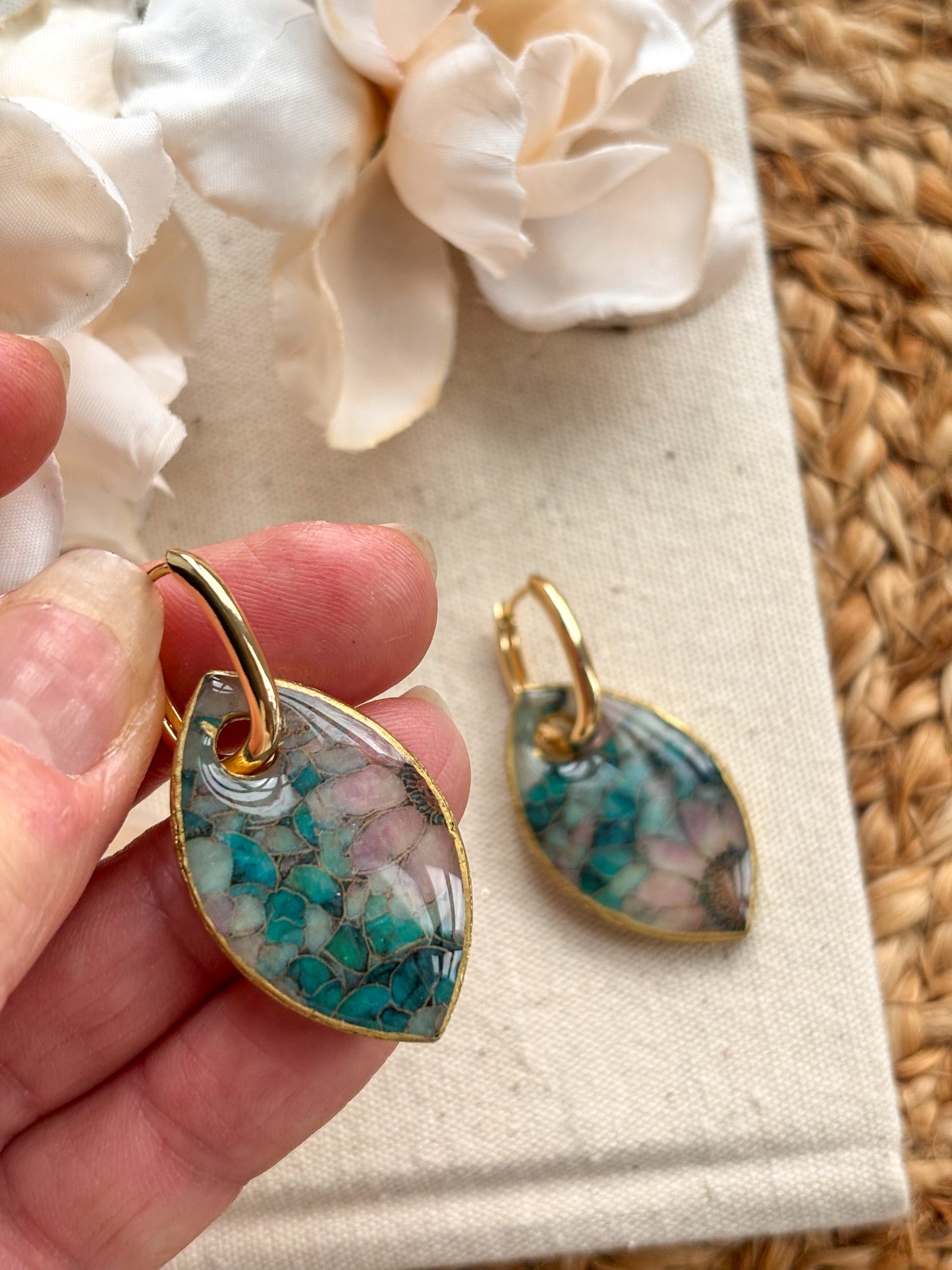 Shield Style Charms & Huggies