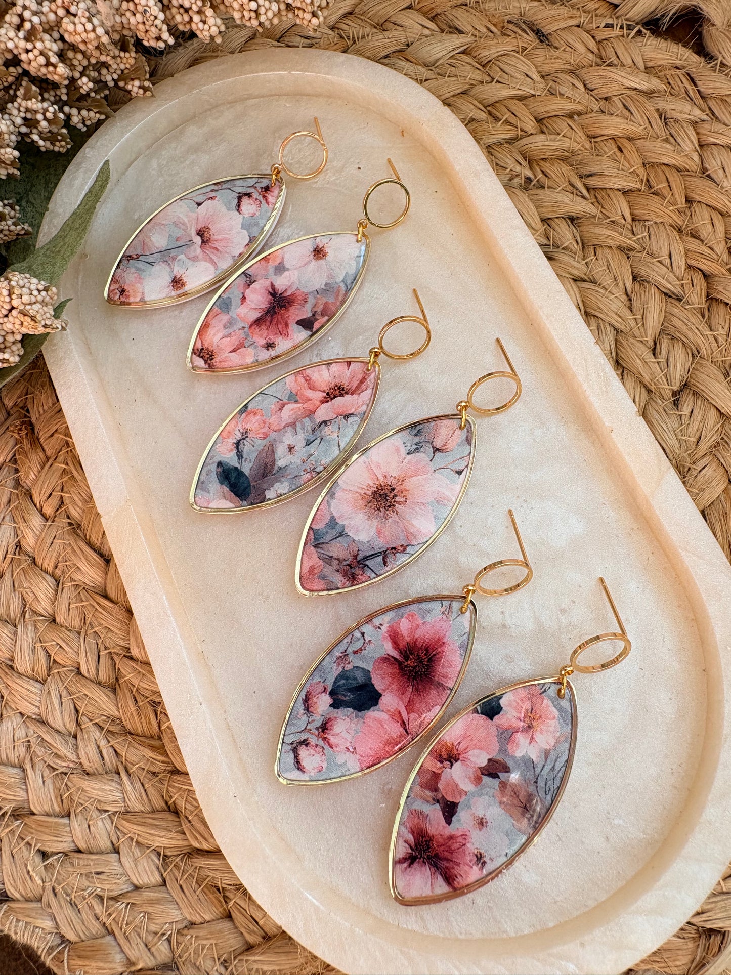 Boho Floral  Dangles