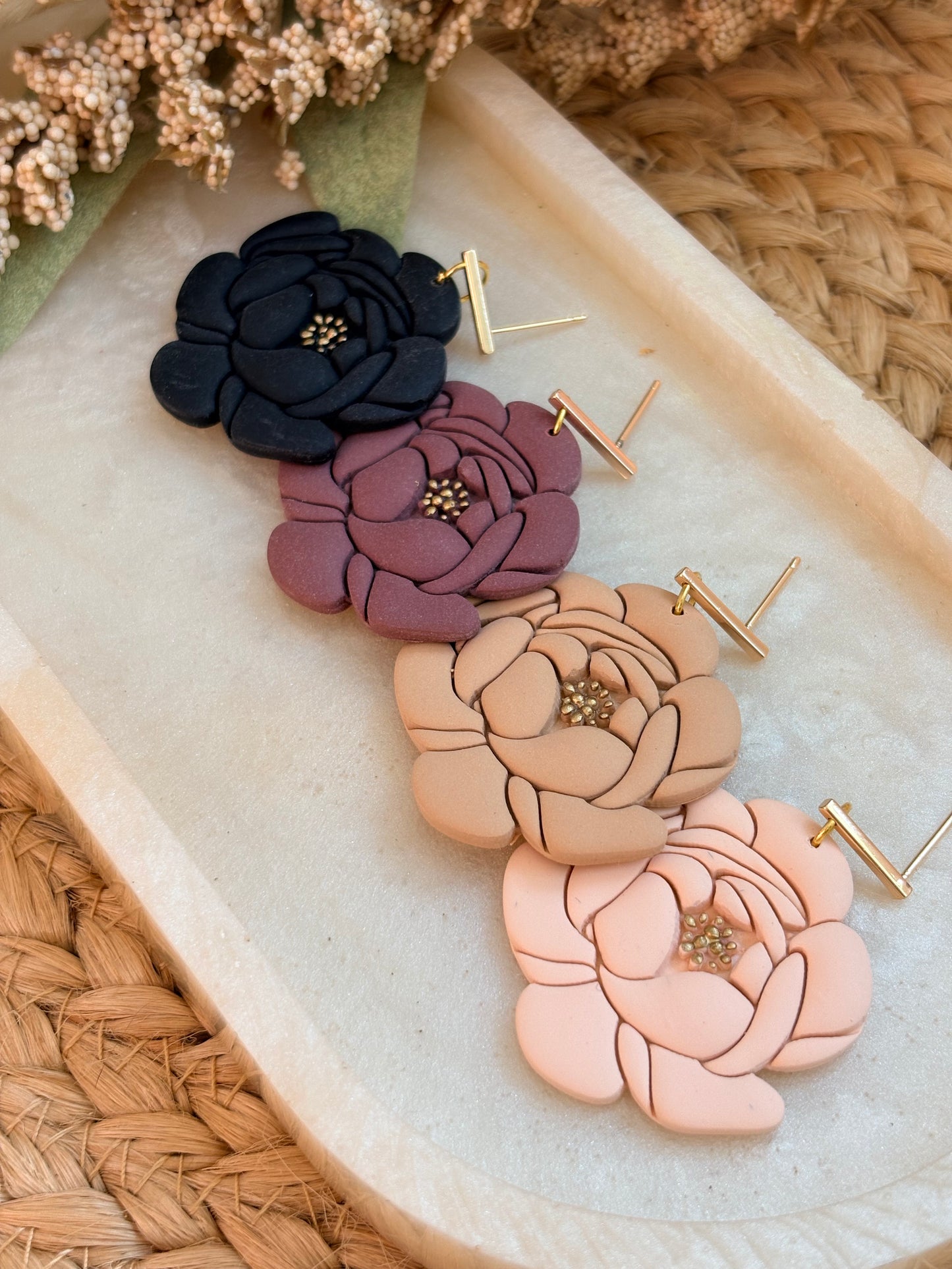 Peony Dangles