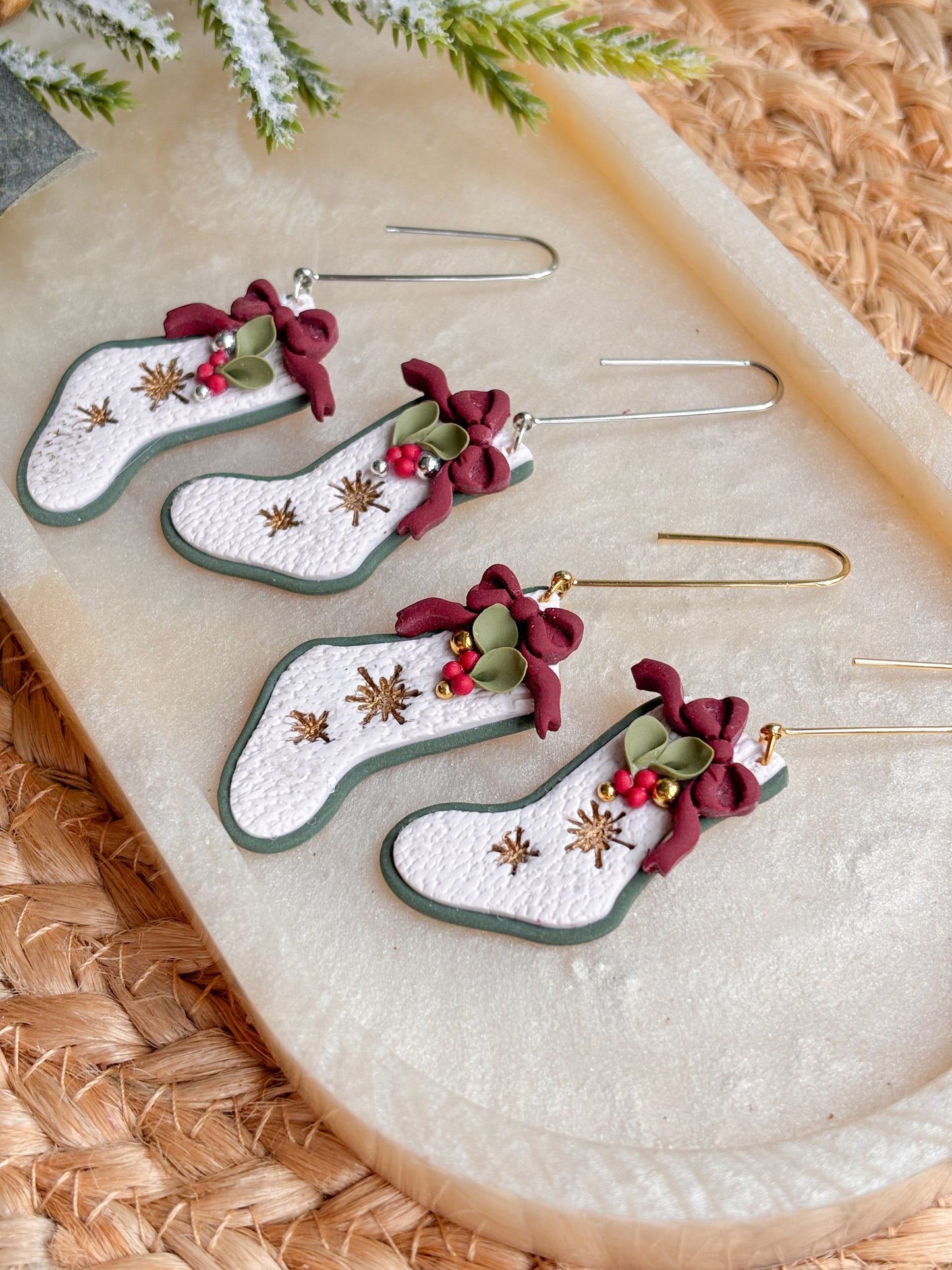 Festive Christmas Stocking Dangles