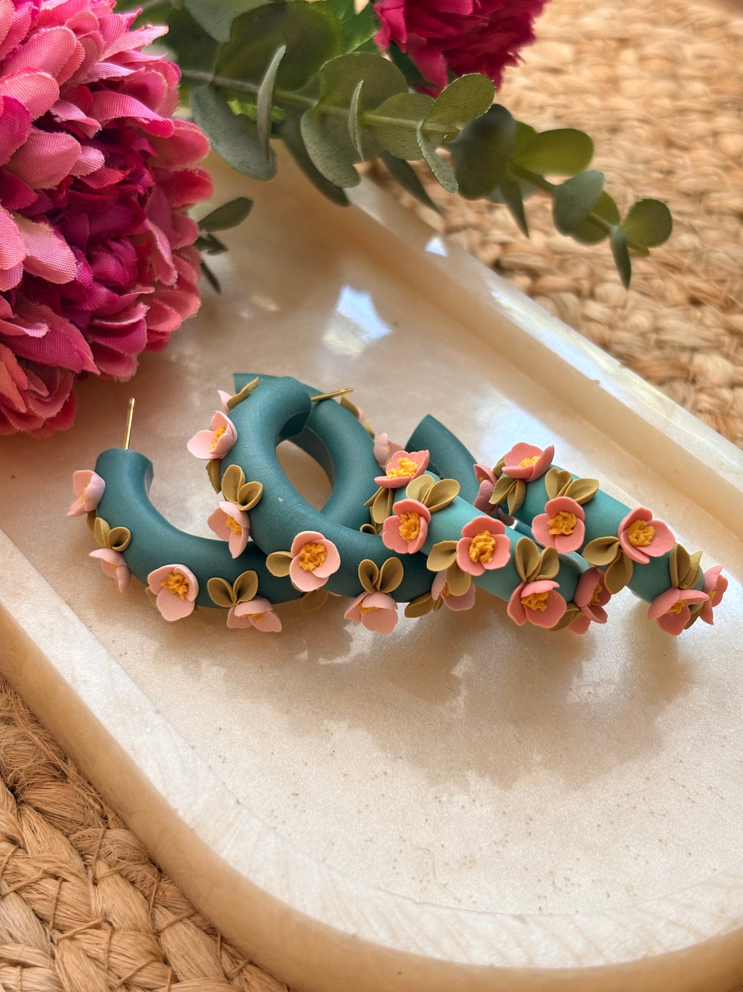 Summer Floral Hoops