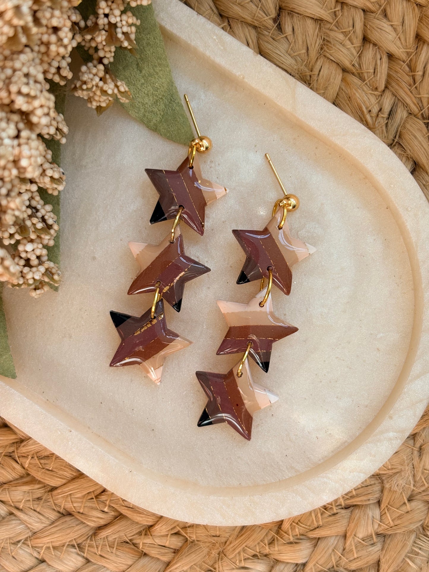 Striped Star Dangles