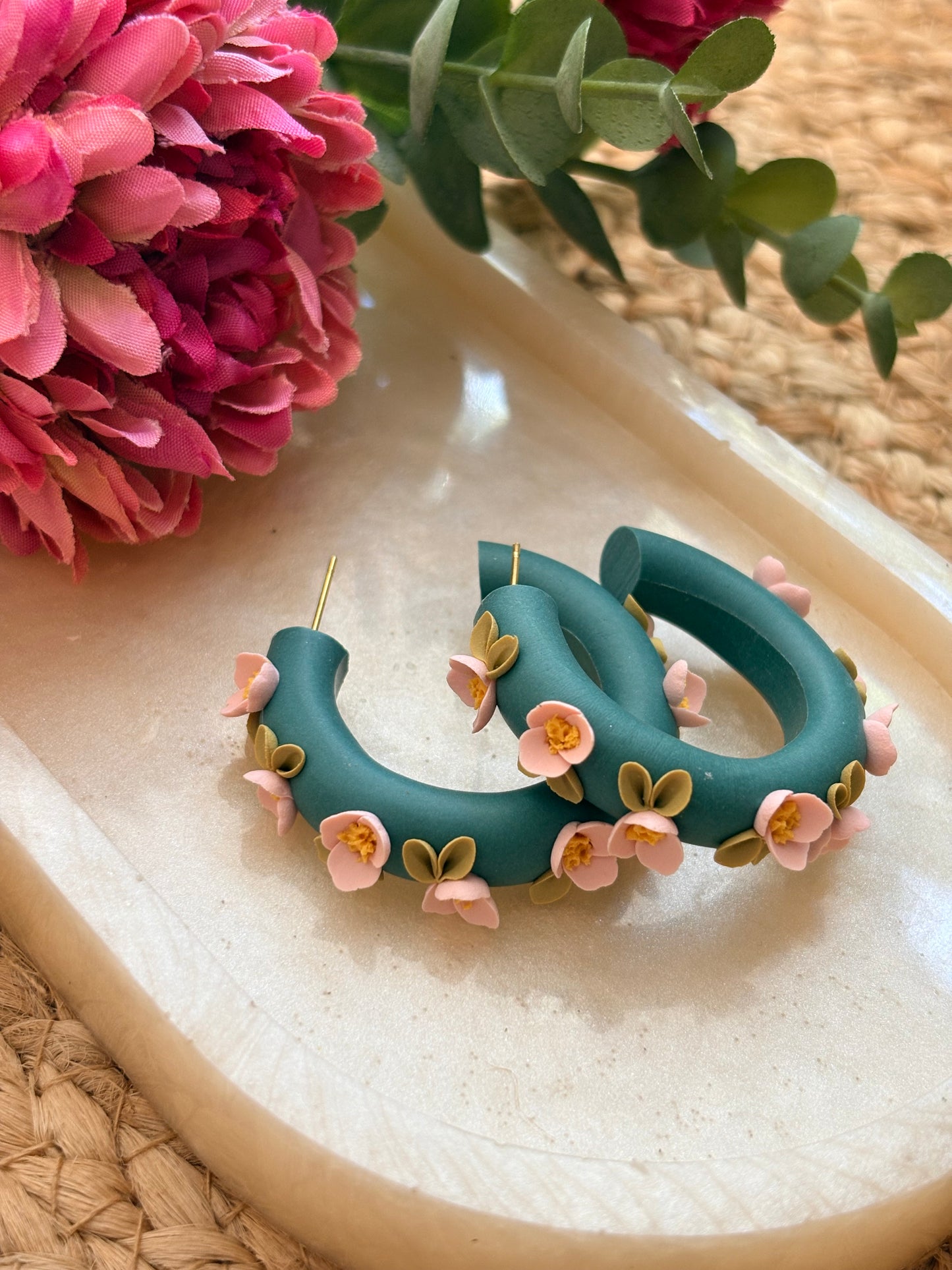 Summer Floral Hoops