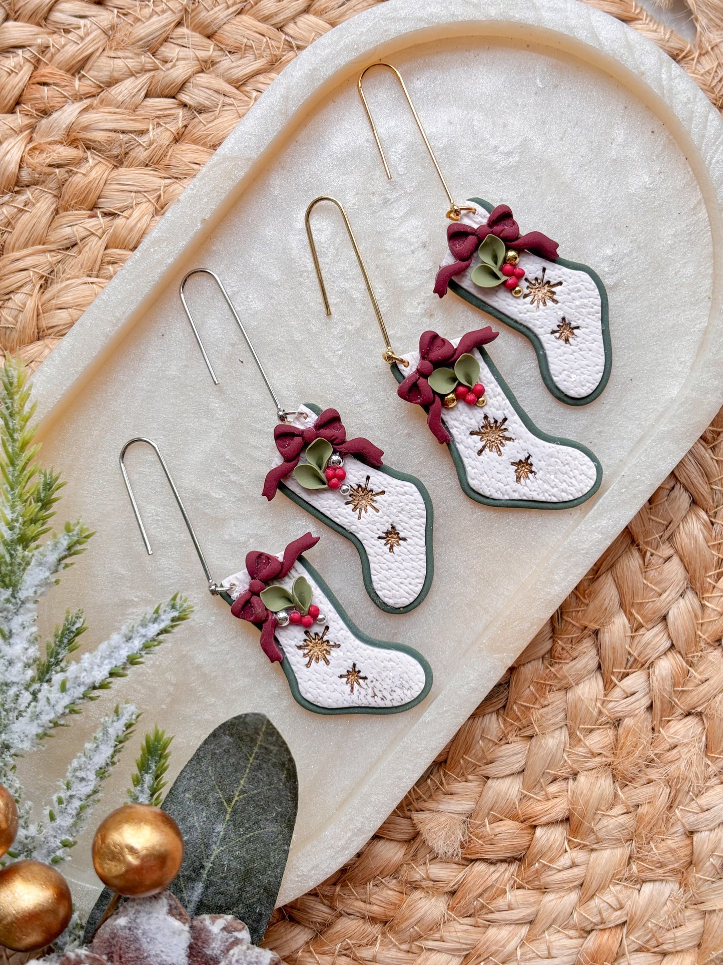 Festive Christmas Stocking Dangles
