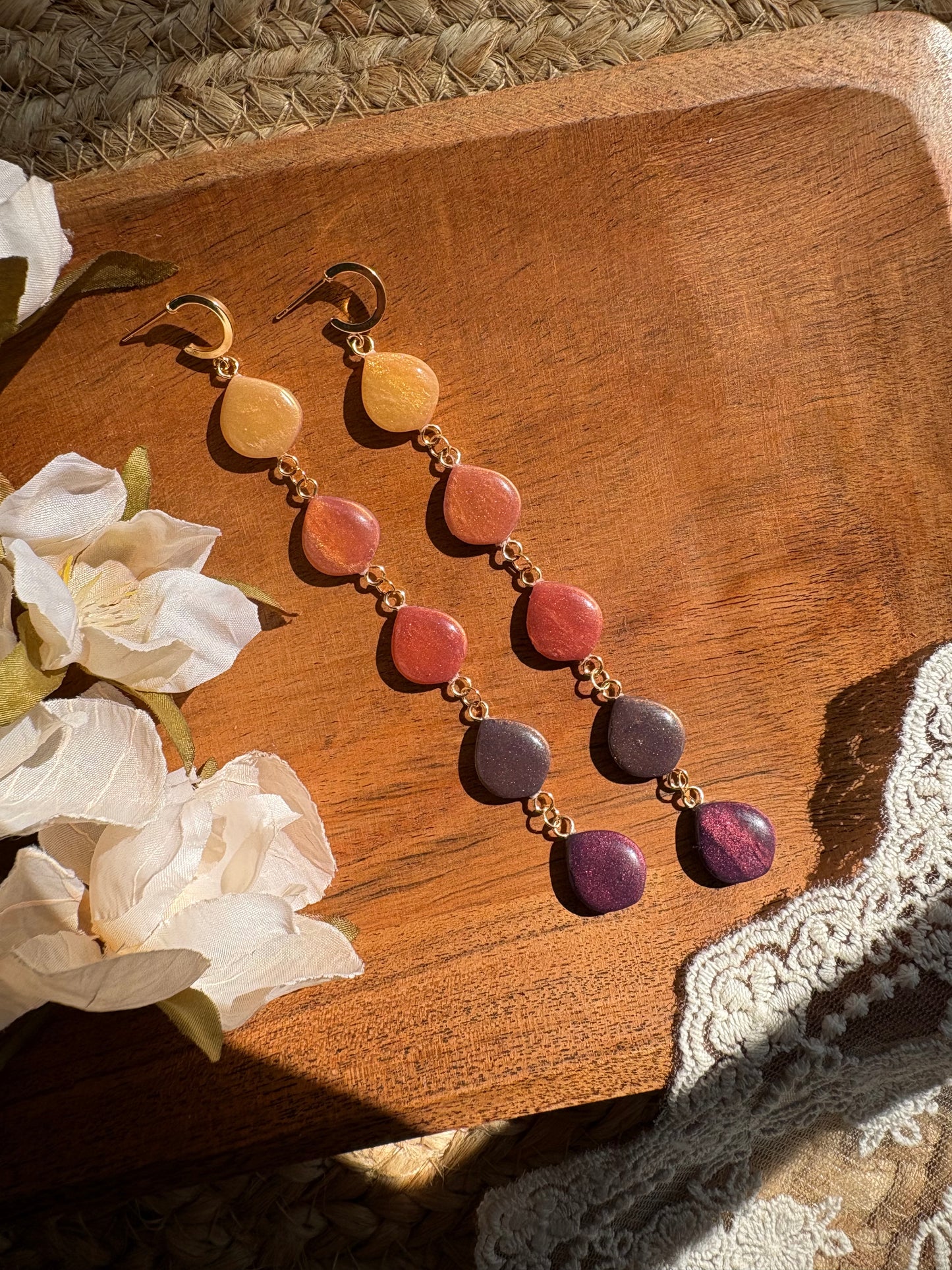 Autumn metallic drops