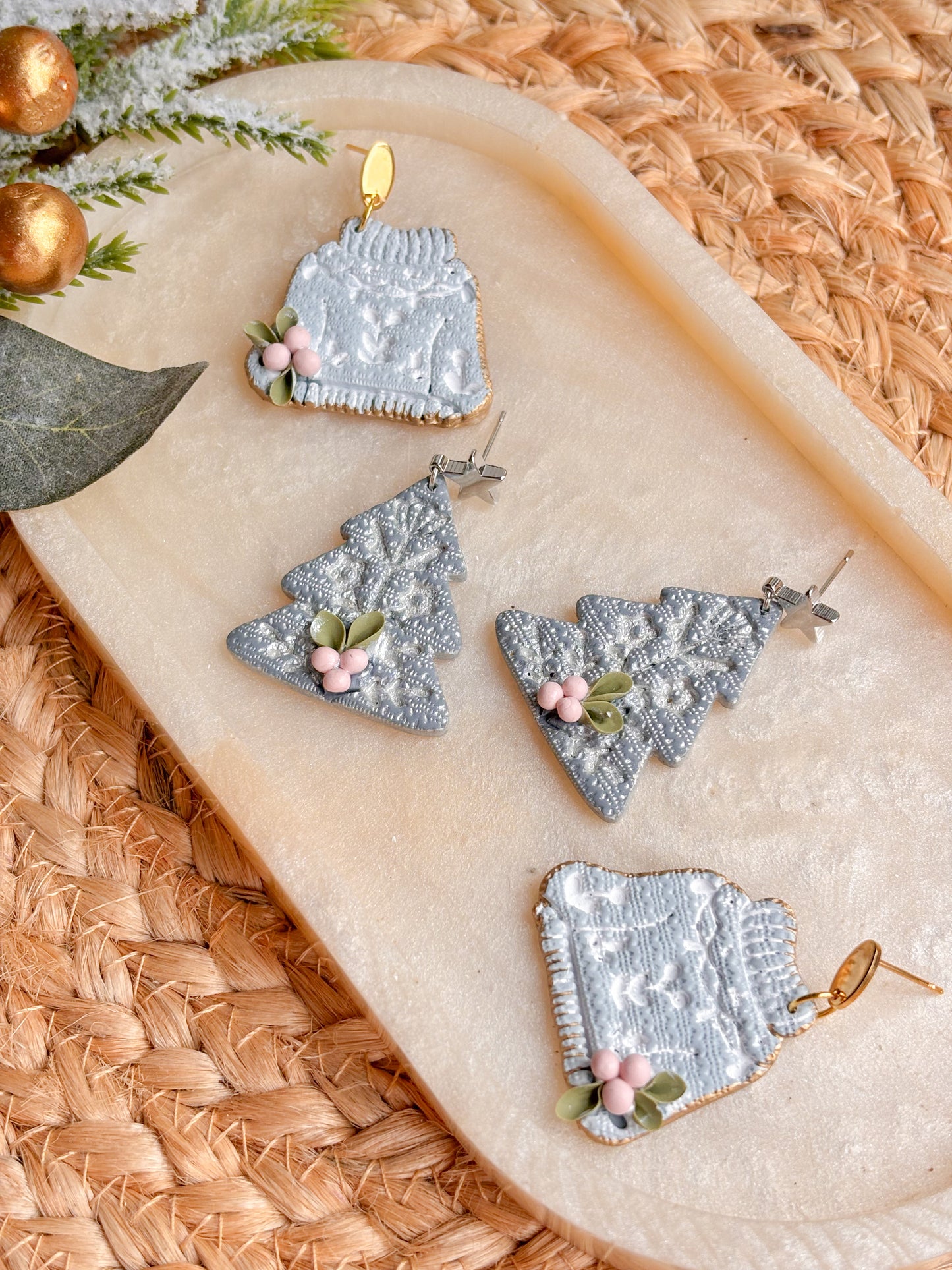 Scandi Style Blue and Silver Christmas Trees