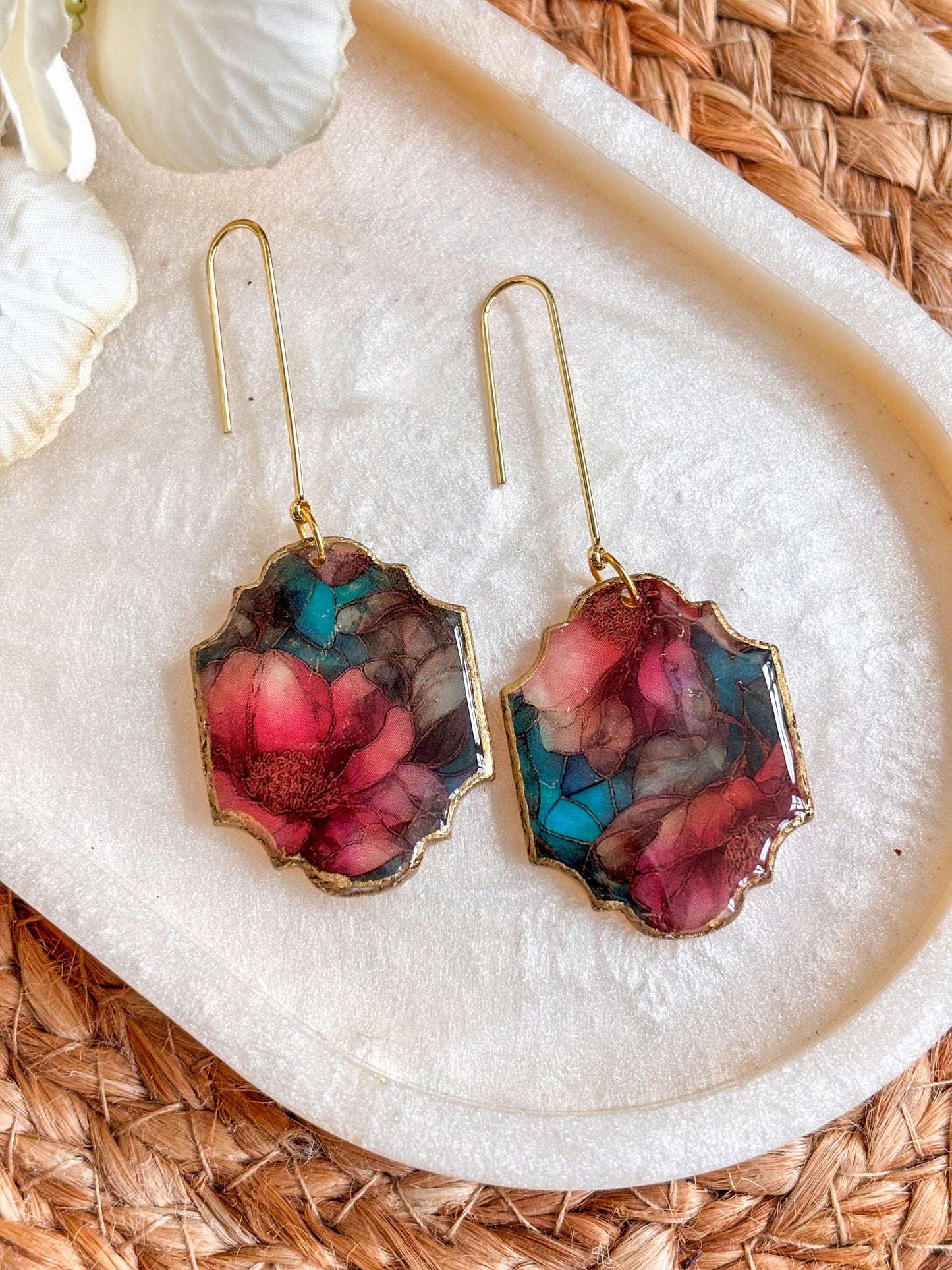 Moroccan Style Stained Glass Dangles