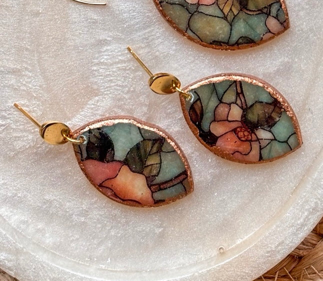 Stained Glass Effect Dangles (Mini print)