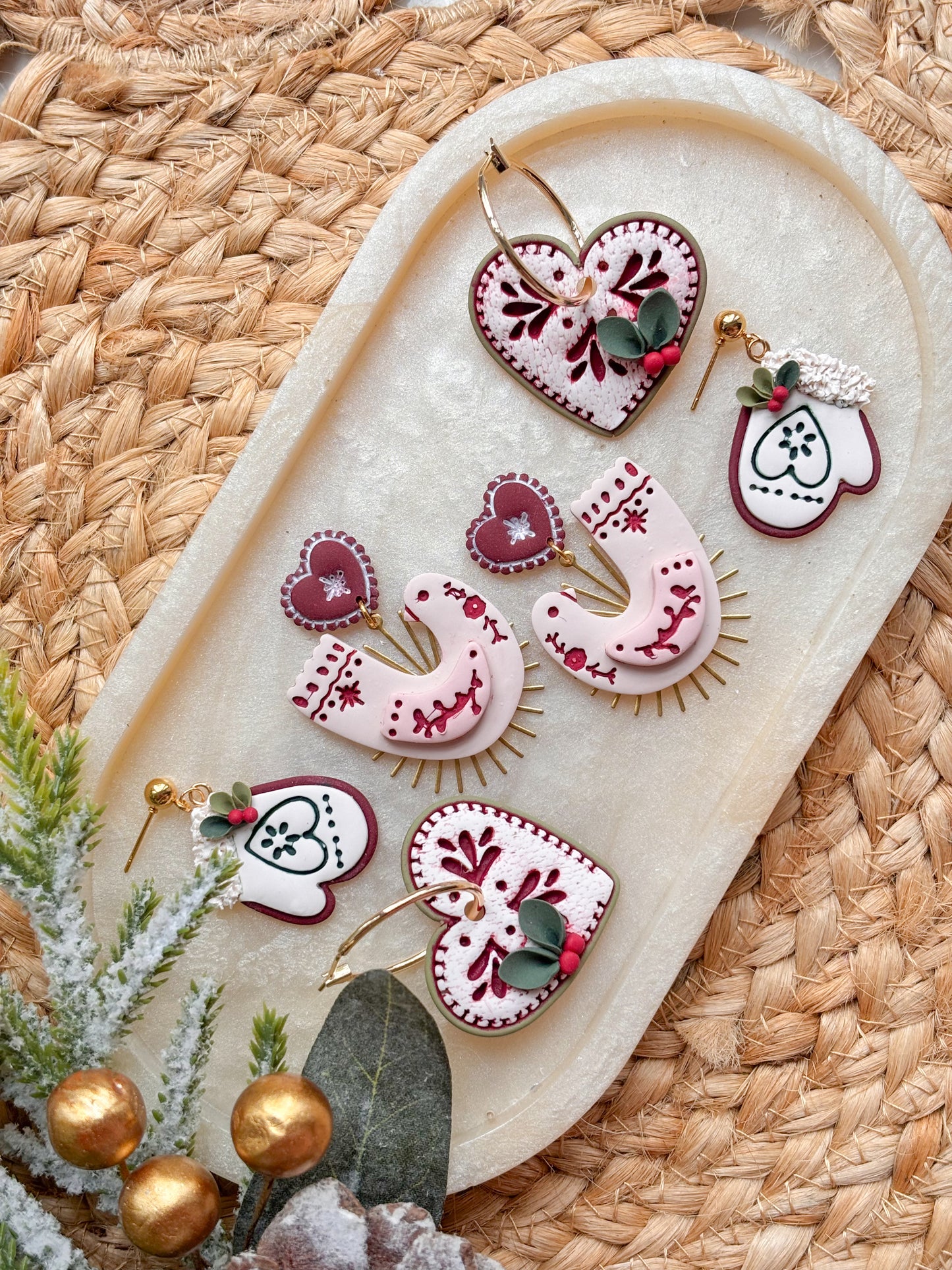 Scandi Style Christmas Bird Dangles