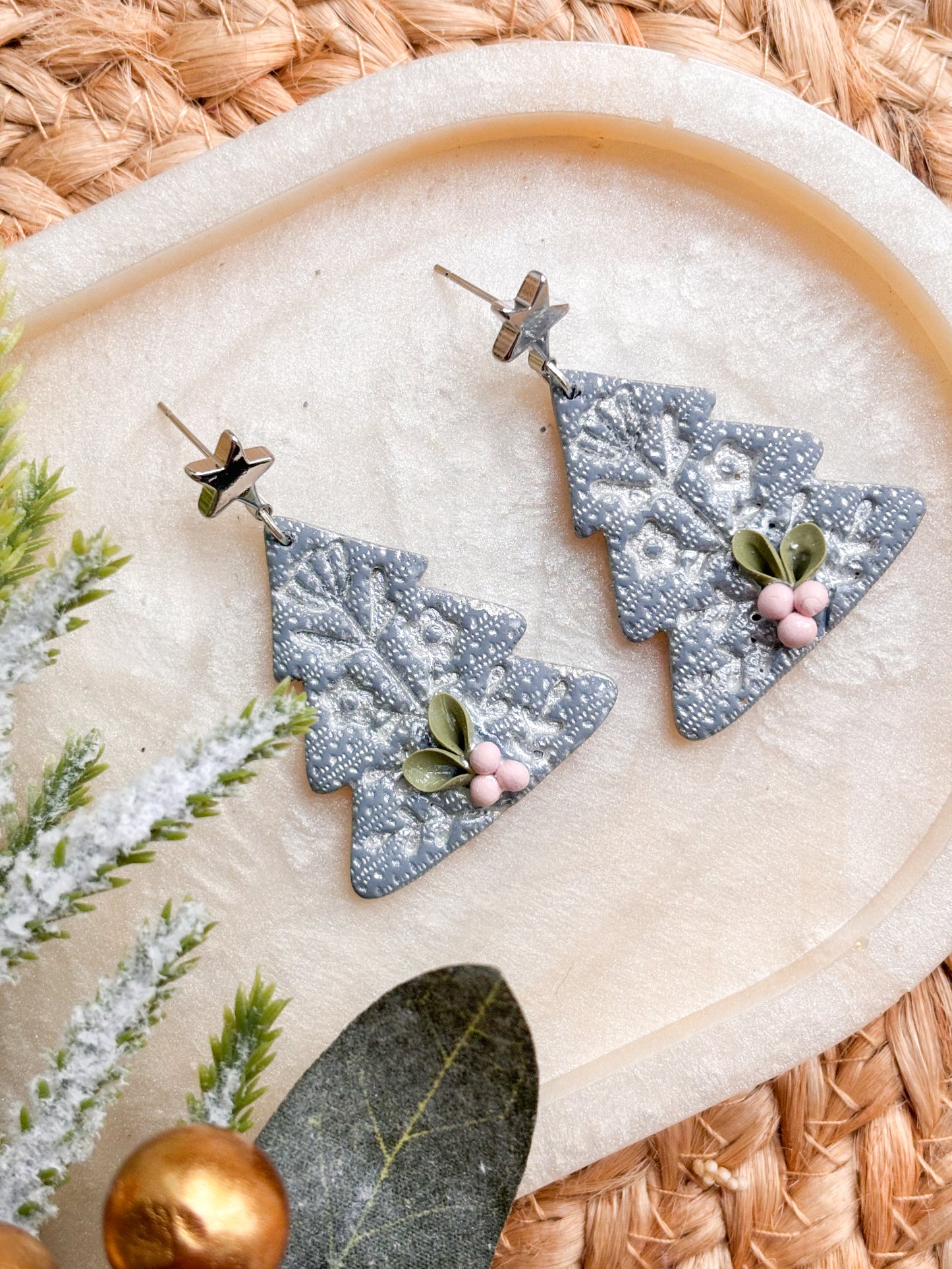 Scandi Style Blue and Silver Christmas Trees