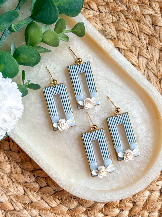 Vintage Blue Rectangle Frames