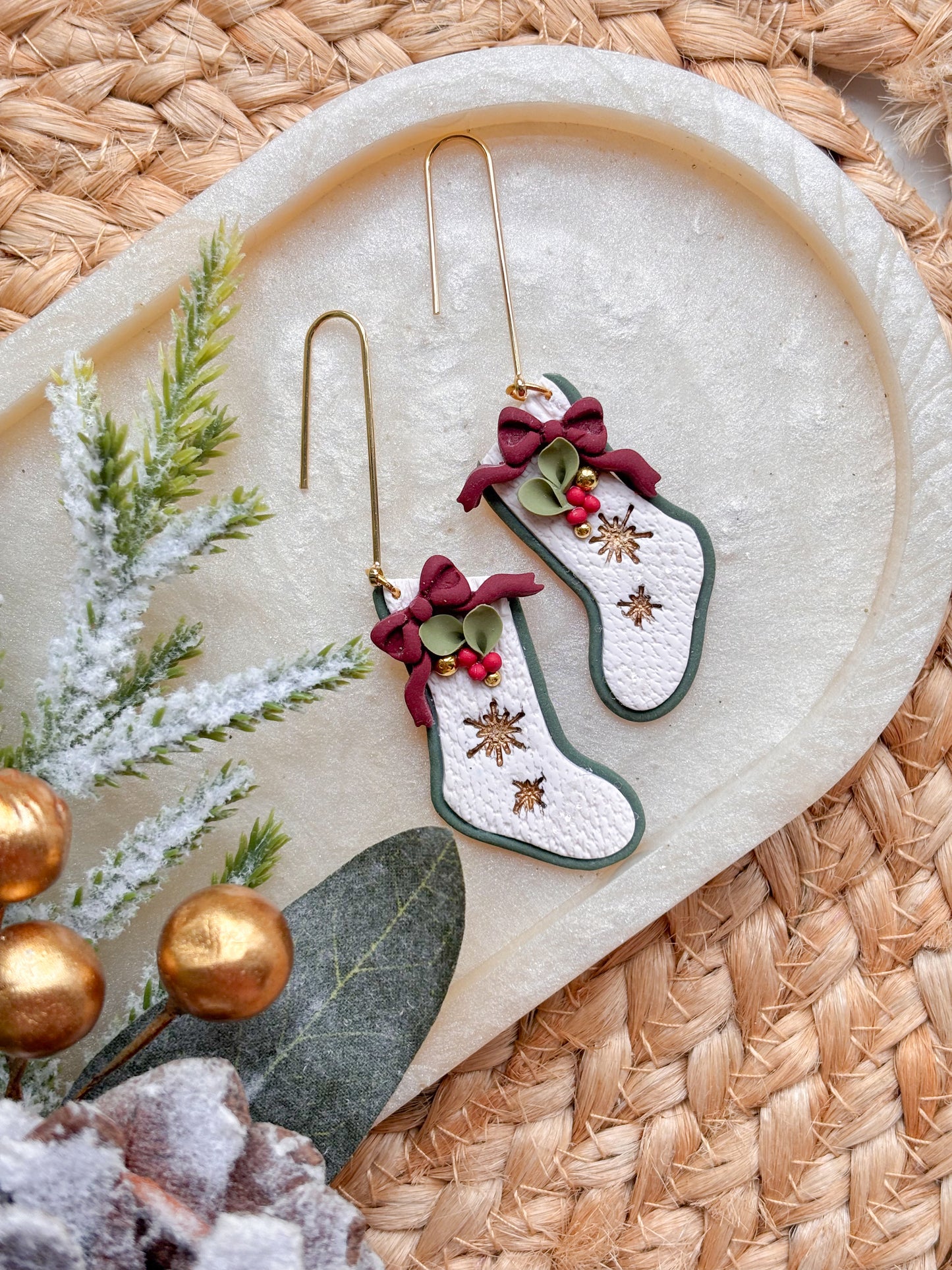 Festive Christmas Stocking Dangles