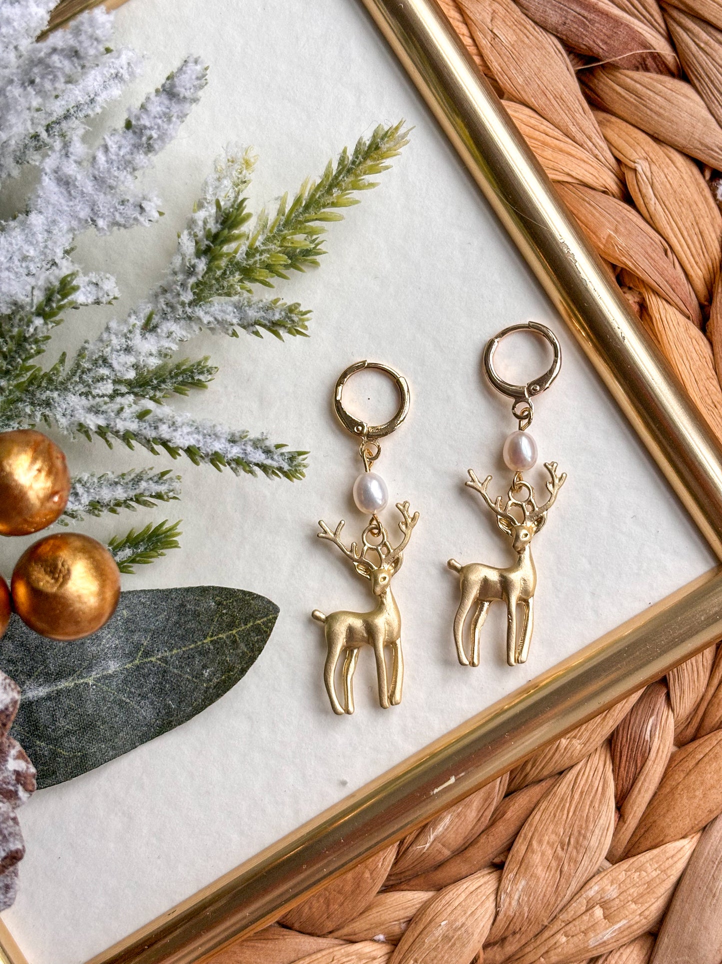 Gold plated Reindeers