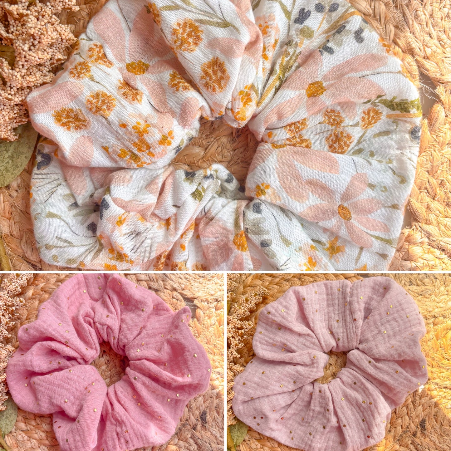 Large Hair Scrunchies