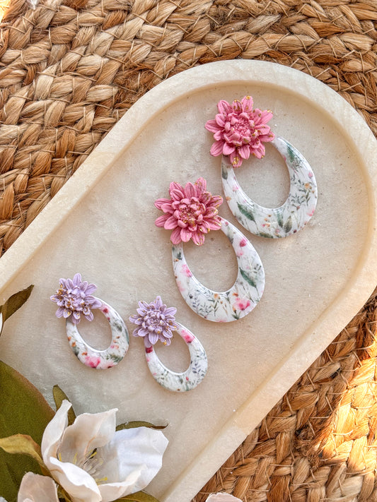 Statement Floral Studs