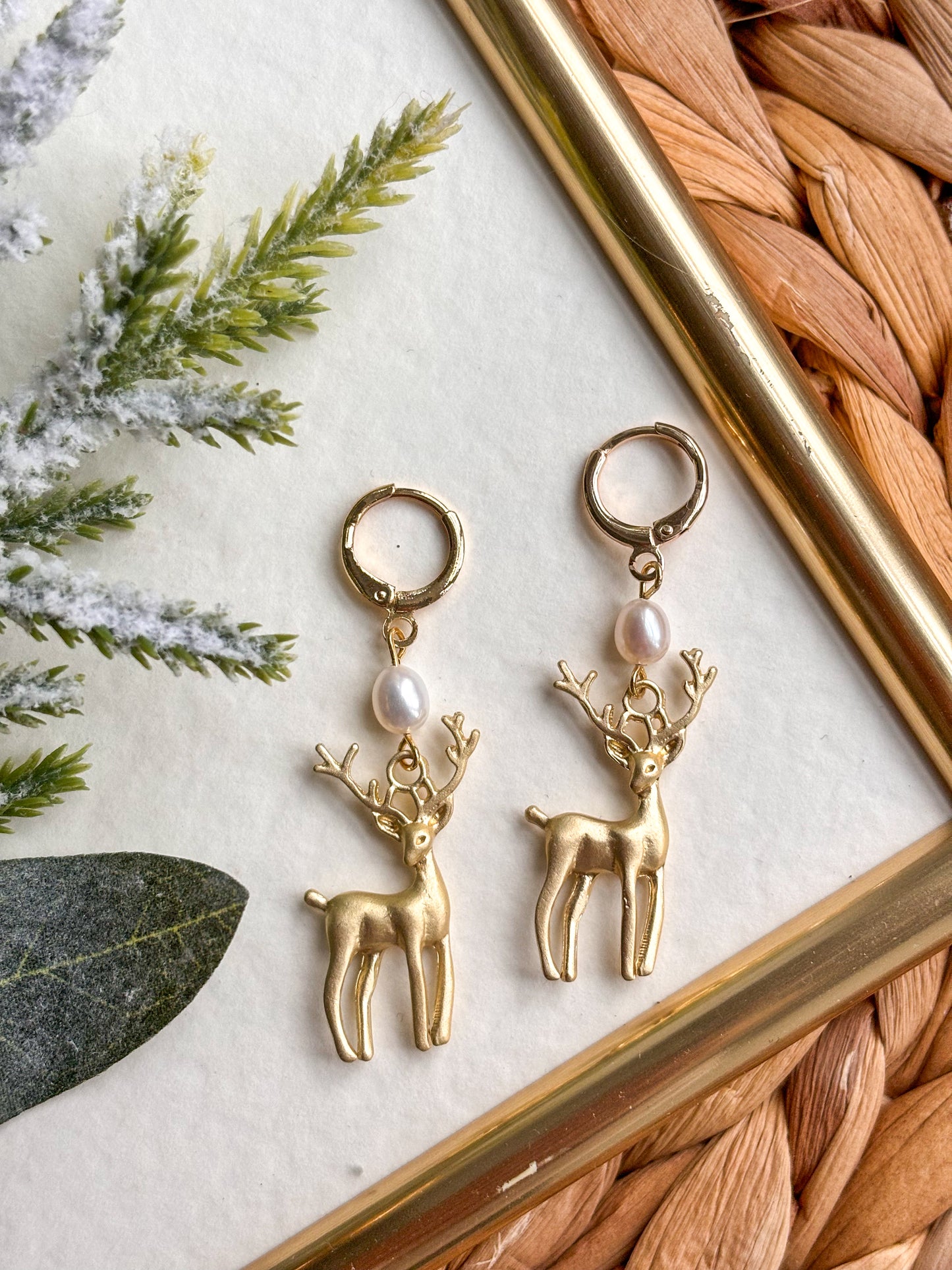 Gold plated Reindeers