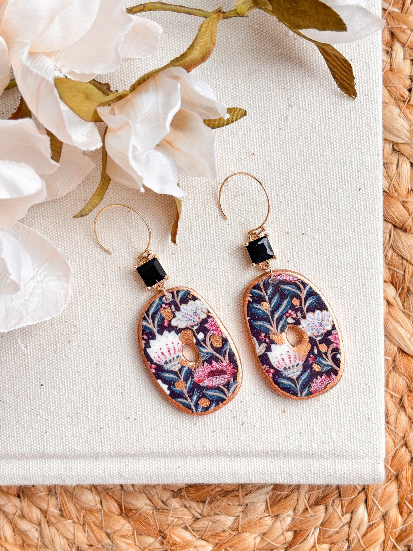 Black Onyx Large Dangles