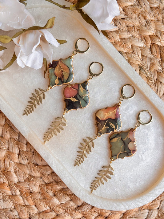 Hand Painted Moroccan Ferns