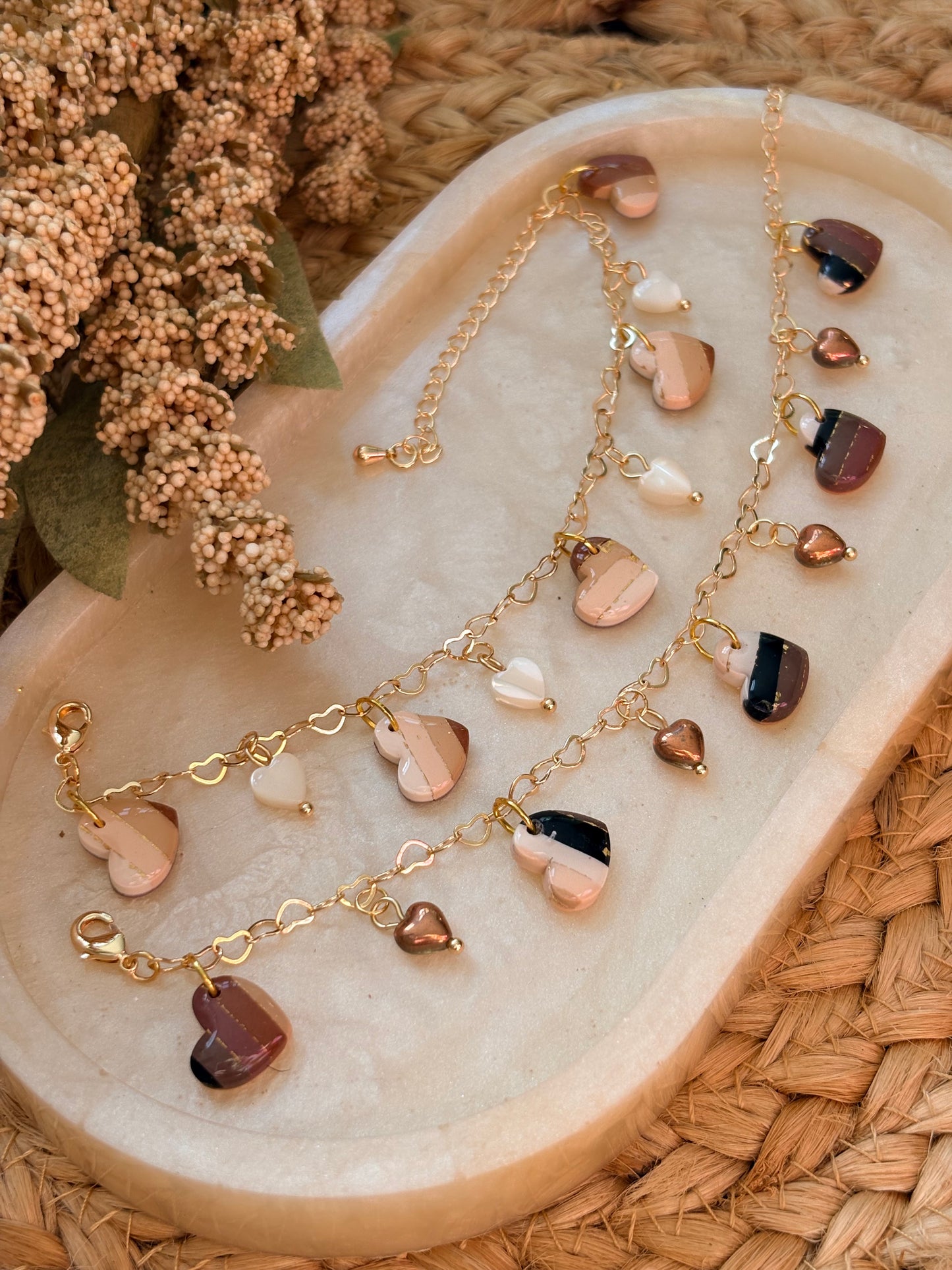 Teeny Heart Charm Bracelet