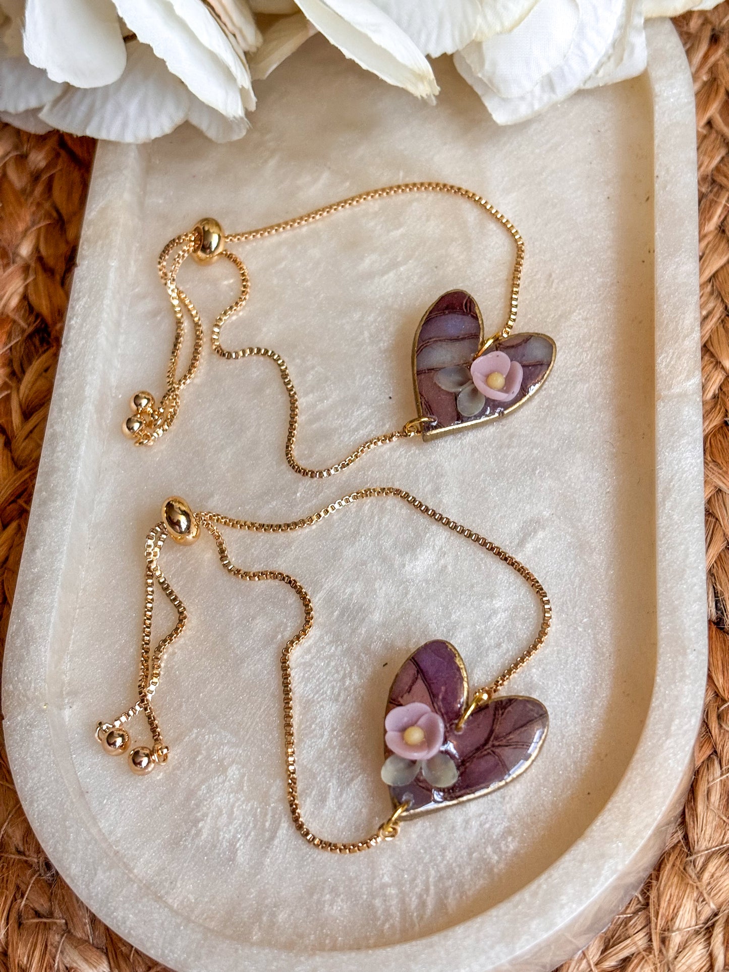 Stained Glass Effect Heart Bracelet