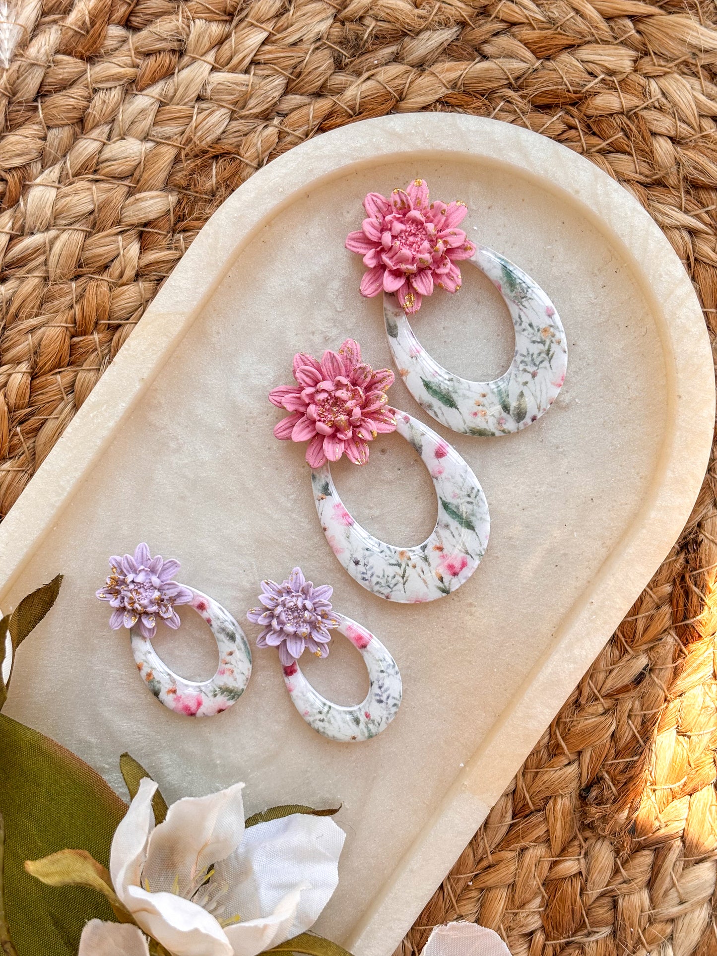 Statement Floral Studs