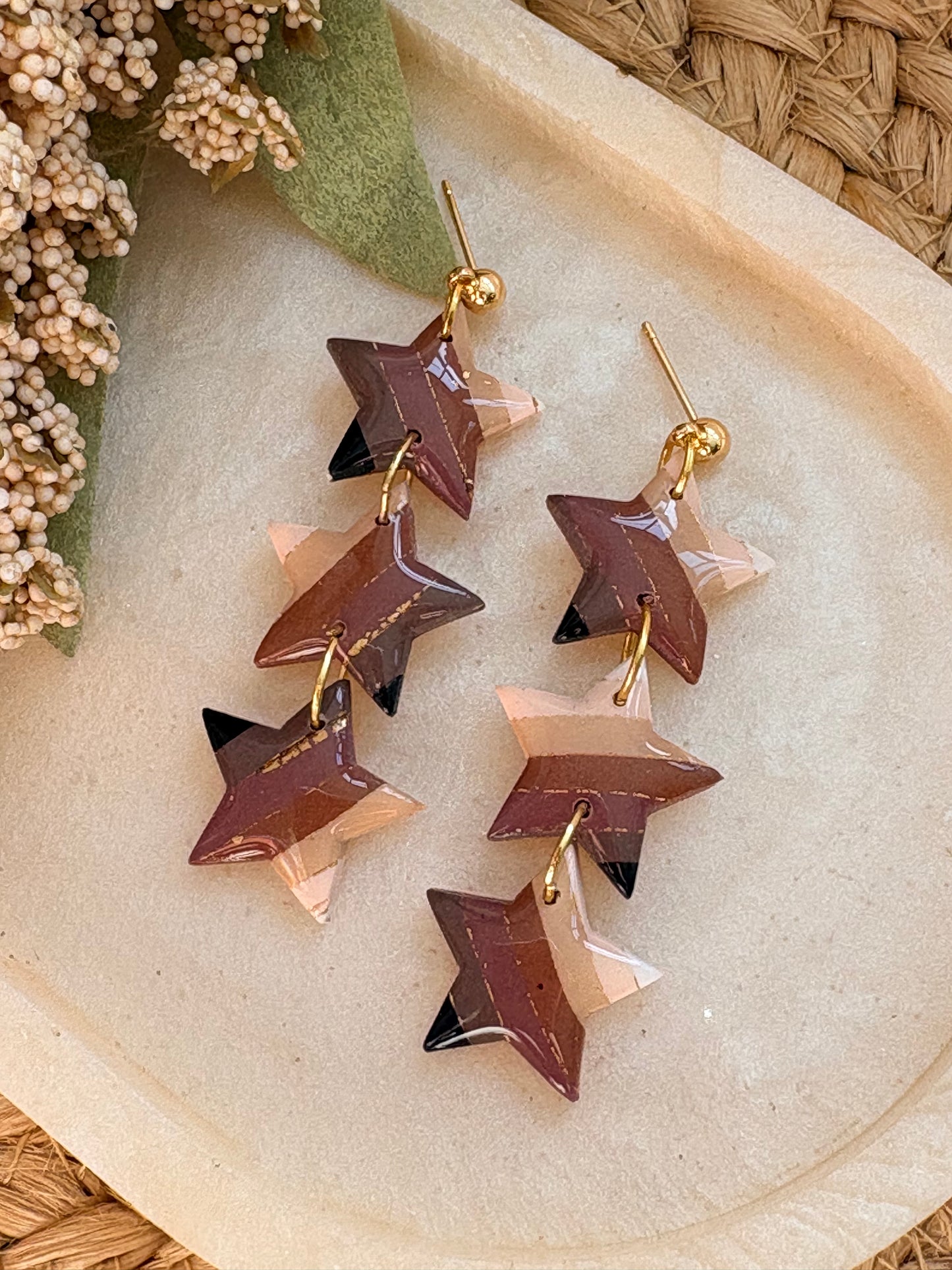 Striped Star Dangles