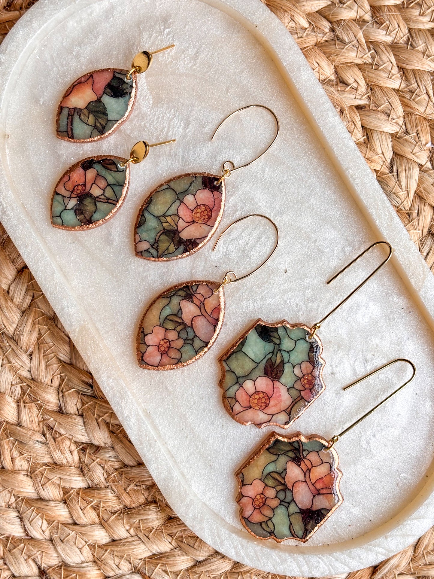 Stained Glass Effect Dangles (Mini print)